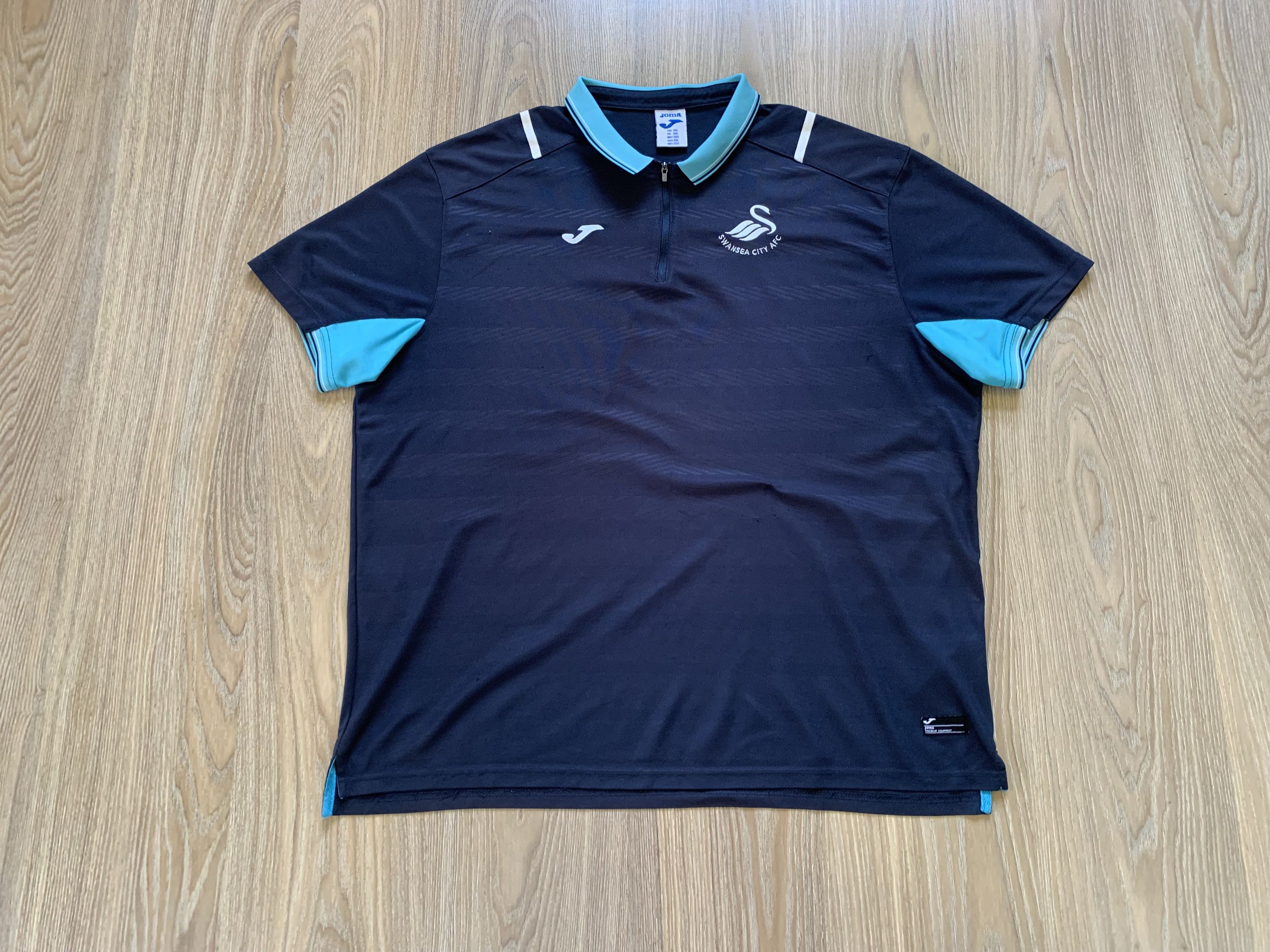Joma × Sports Specialties Joma Swansea City FC Original Football Polo T Shirt Size US XXL / EU 58 / 5 - 2 Thumbnail