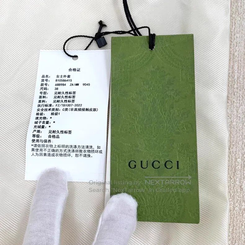 Gucci Gucci 22 styles of white cotton lapel single-breasted long Size XS / US 0-2 / IT 36-38 - 7 Thumbnail