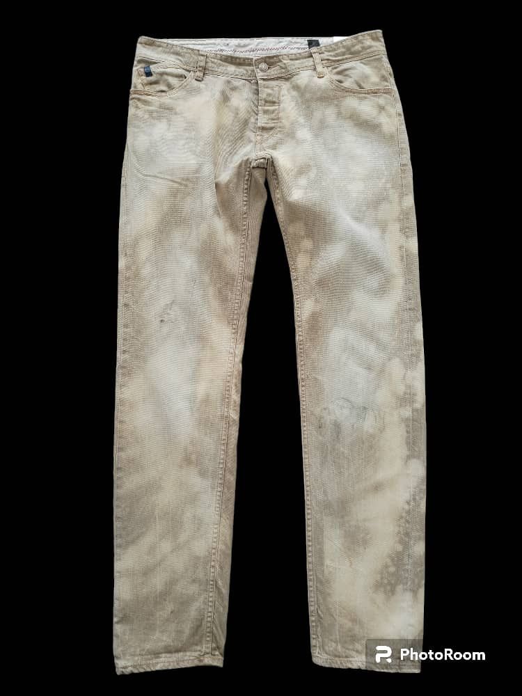 Image of Distressed Denim x Japan Rags Flareddistressed Japan Rags Acid Wash Pants, Men's (Size 36)