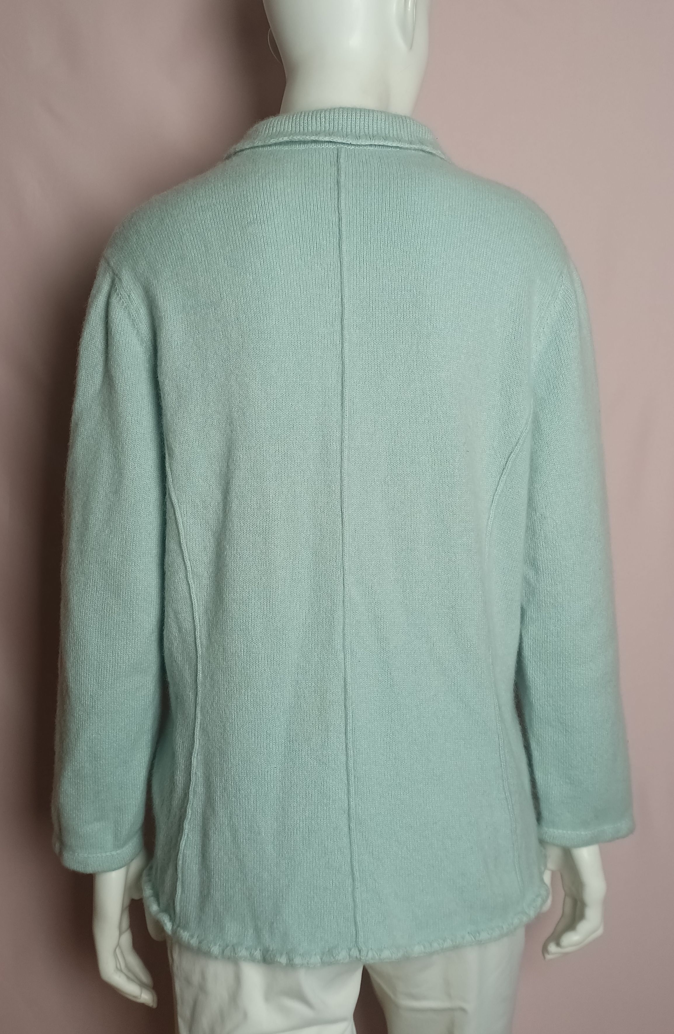 Other LUNARIA Cashmere Light Blue Cardigan IT 50 Size L / US 10 / IT 46 - 3 Thumbnail