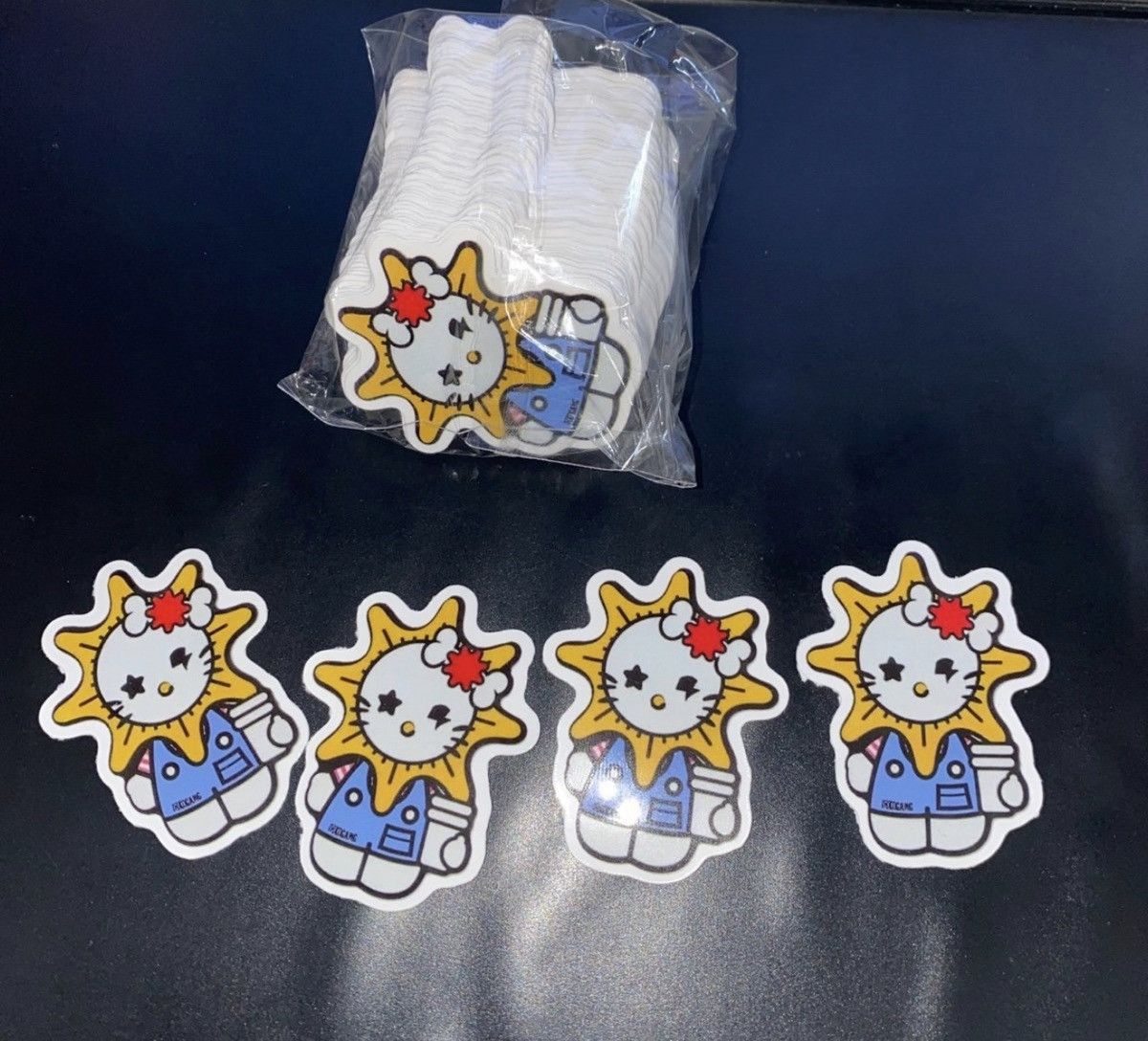 Glo Gang (3) Hello Kitty x Chief Keef Glo Gang Decal Stickers 2* inc Size ONE SIZE - 3 Thumbnail