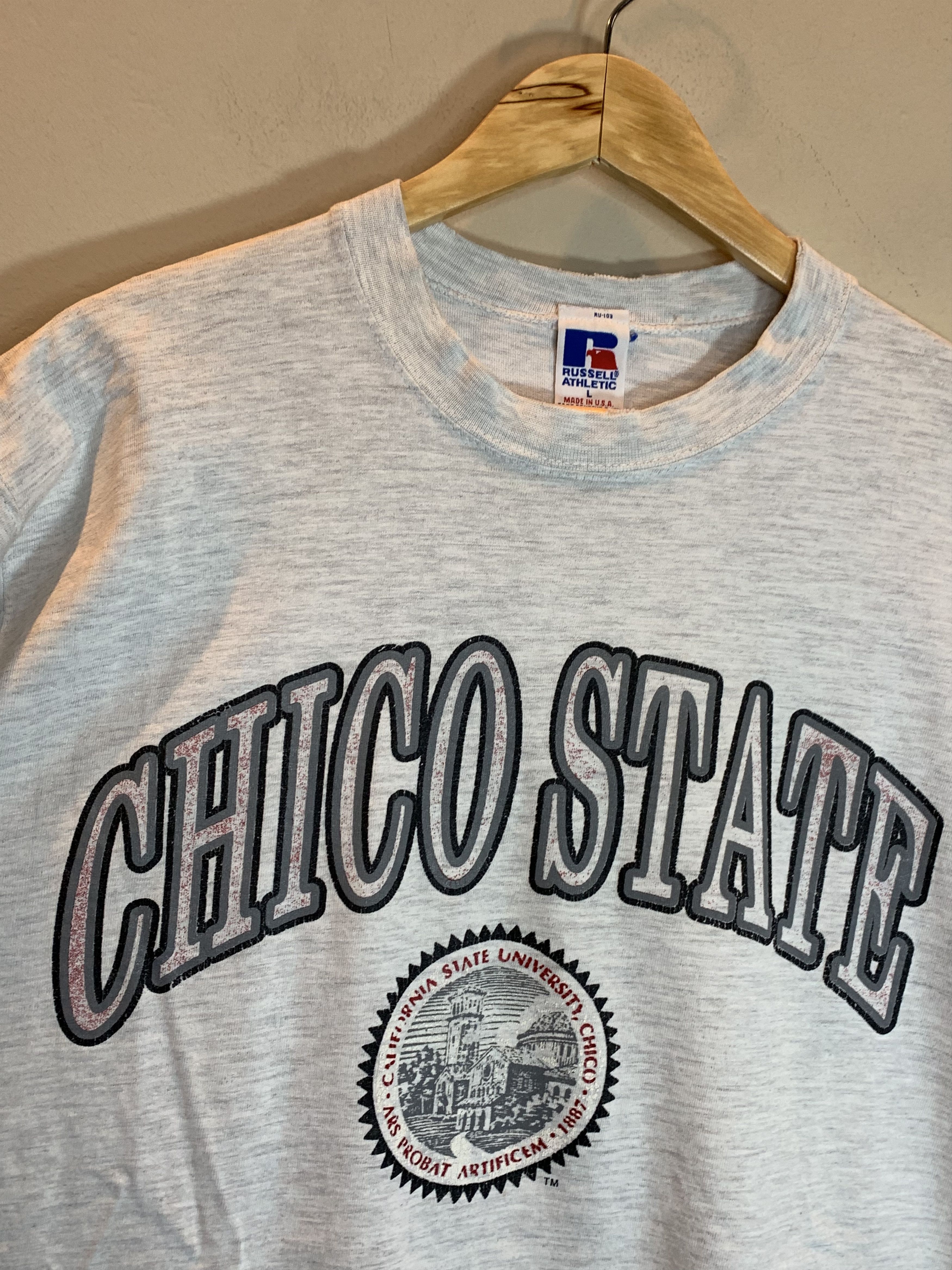 Vintage *RARE* Vintage 90’s Chico State University Russell T-Shirt L Size US L / EU 52-54 / 3 - 3 Thumbnail