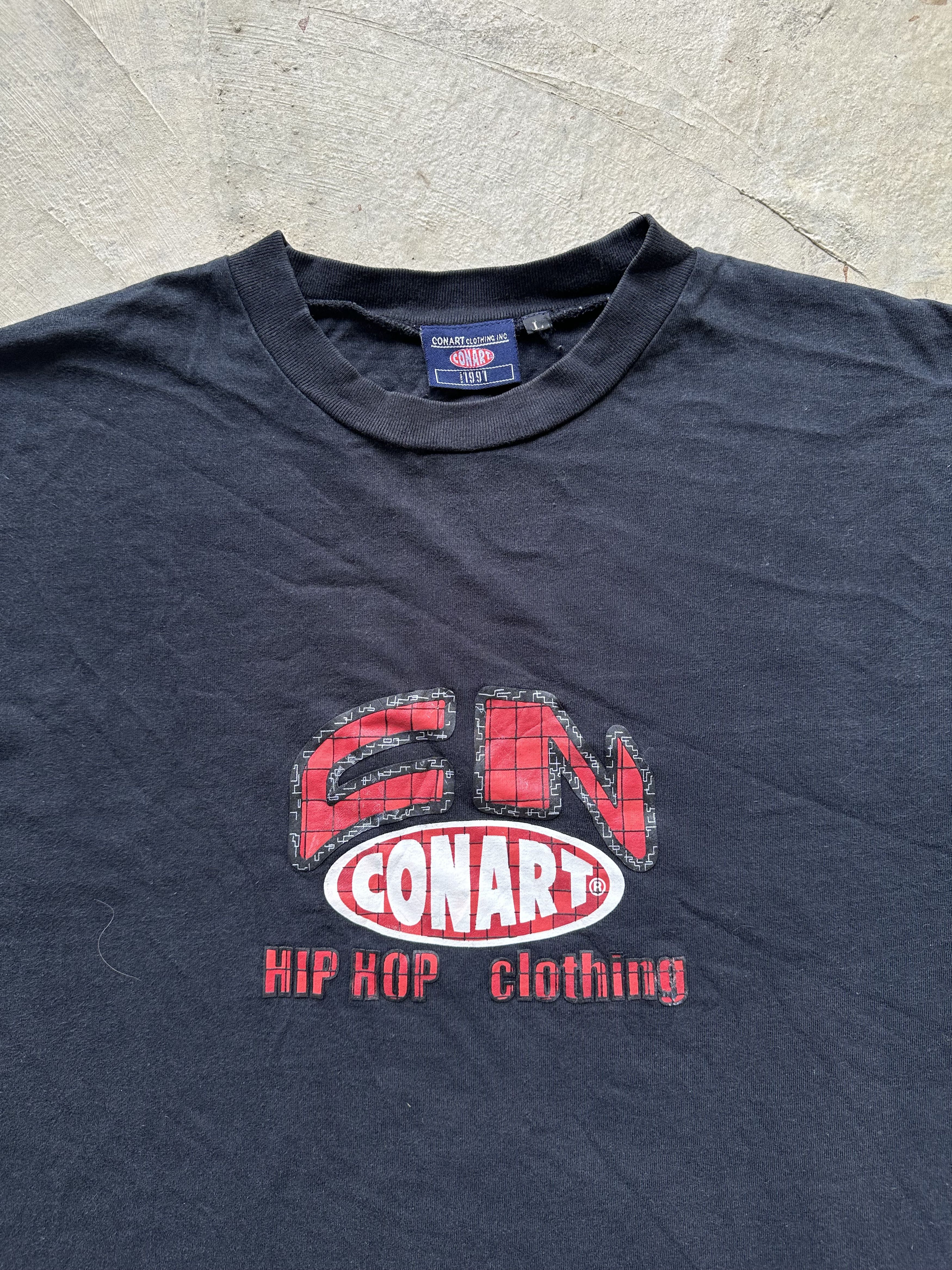 Vintage Vtg Conart 1991 HipHop Clothing Power Black Mind Is Endless Size US L / EU 52-54 / 3 - 5 Thumbnail