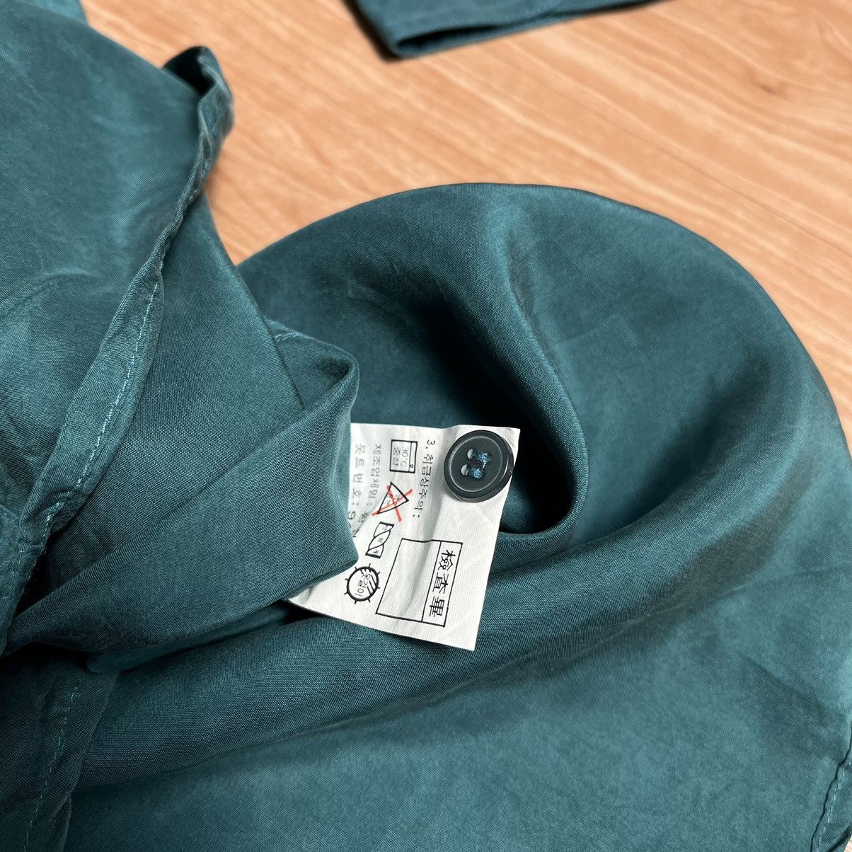 Pierre Balmain × Vintage 90s Pierre Balmain Paris Double Pocket Silk Shirt Size US L / EU 52-54 / 3 - 7 Thumbnail