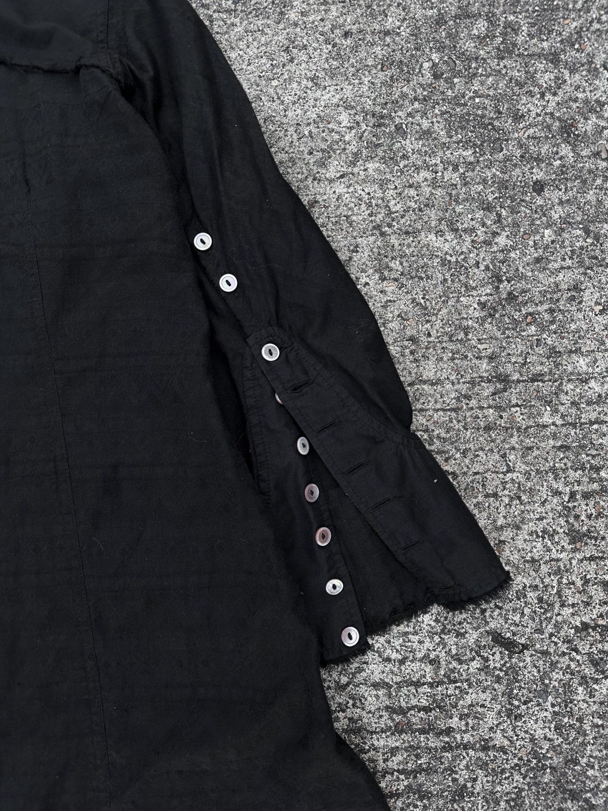 If Six Was Nine × Le Grande Bleu (L.G.B.) L.G.B. Black Distressed Long Shirt Size US S / EU 44-46 / 1 - 17 Thumbnail
