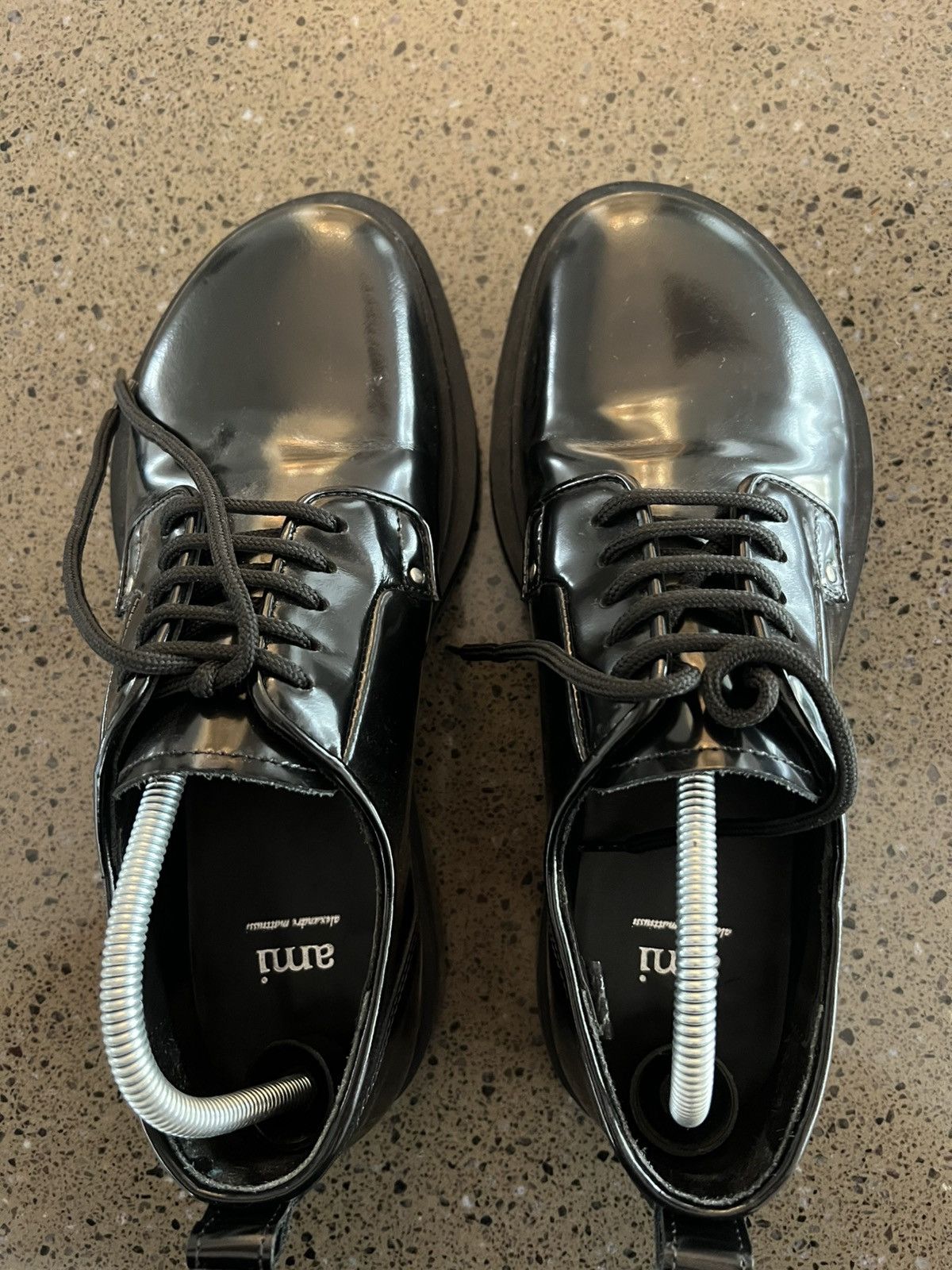 Vintage Miu Miu Leather Velcro Derbys
