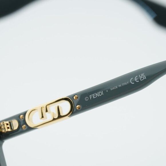 Fendi Fendi FE50093I 020 Eyeglasses Grey 54mm Square Frame Size ONE SIZE - 8 Thumbnail