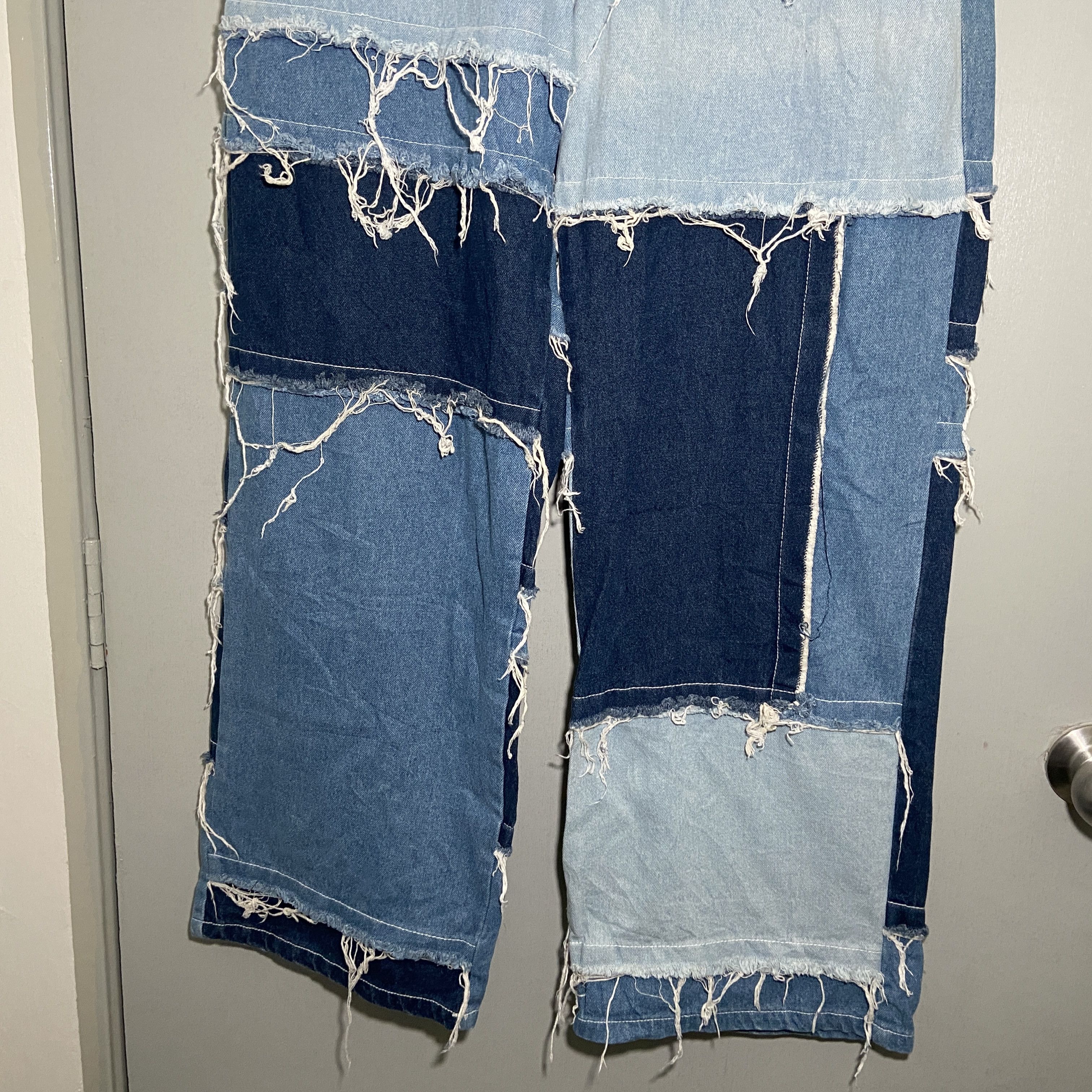 If Six Was Nine Jungle storm Hagi Patchwork Loose Jeans Size US 32 / EU 48 - 2 Thumbnail