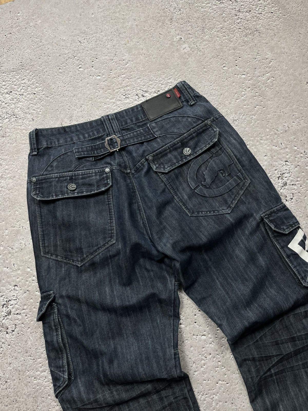 Ecko Unltd. Ecko Unlimited Y2K Cargo Jeans W34 L30 Buckle Strap Baggy Size US 34 / EU 50 - 4 Thumbnail