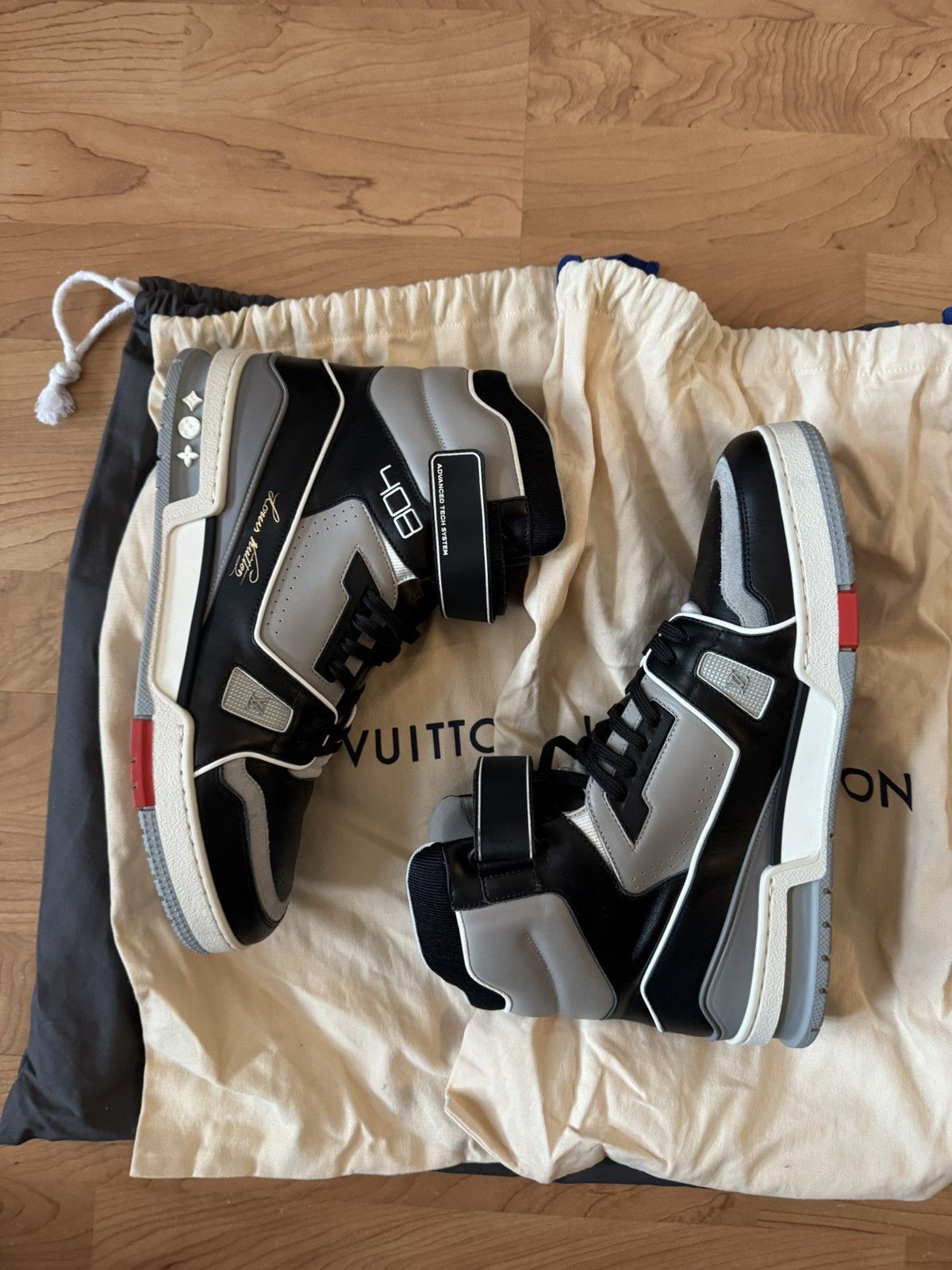 Pre-owned Louis Vuitton X Virgil Abloh Louis Vuitton 408 Sneaker Louis Size 9 Fits 10.5-11