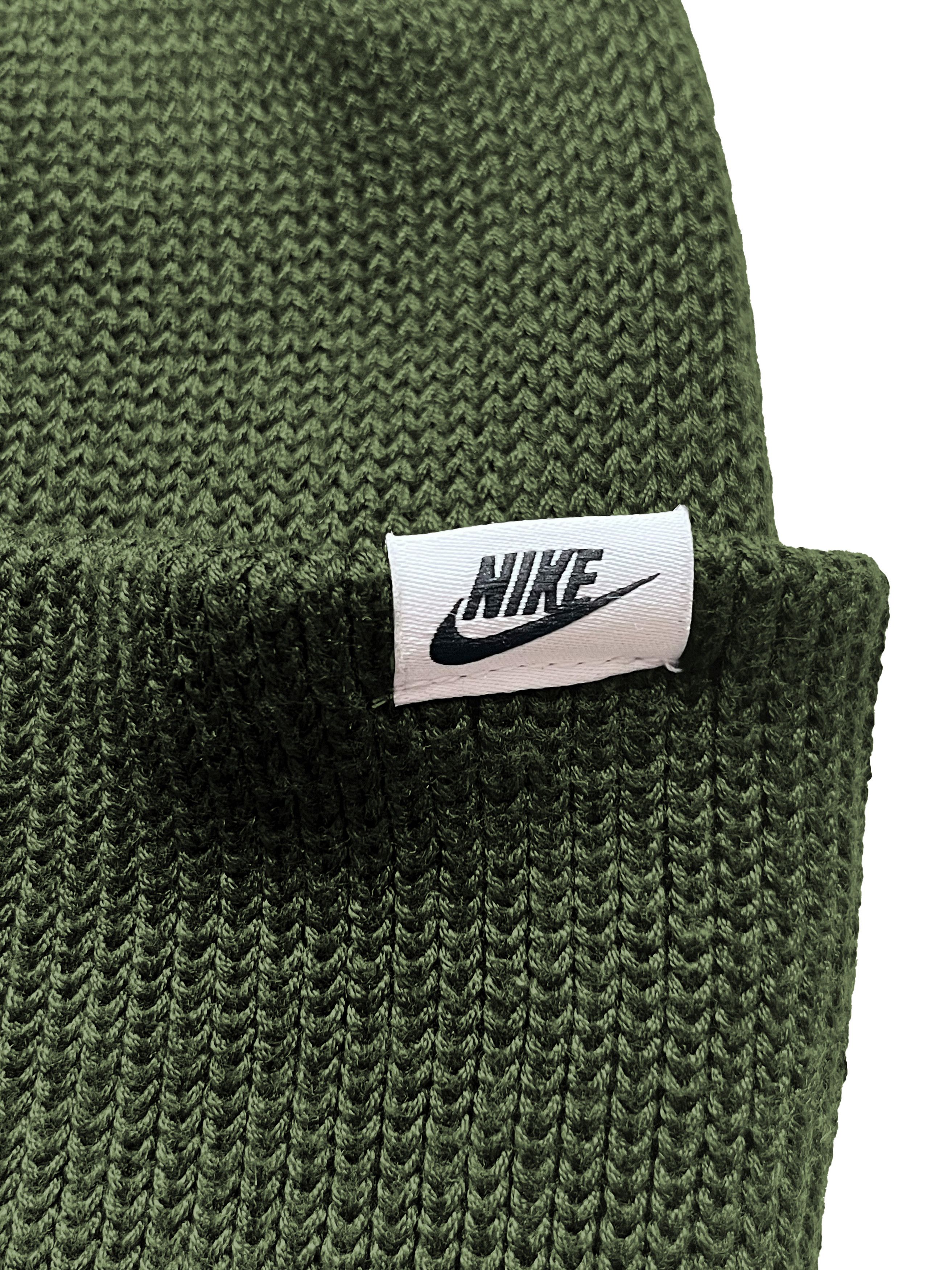 Nike ⚡️QUICK SALE⚡️Nike Dark Green Beanie Face Knit Hat Size ONE SIZE - 3 Thumbnail