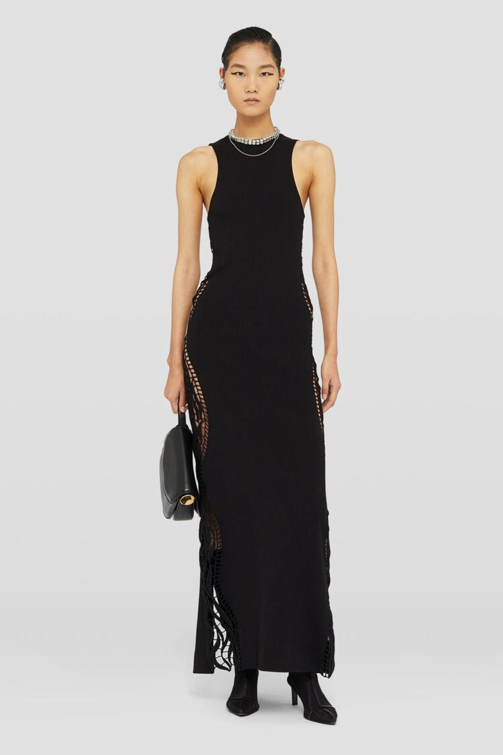 Jil Sander o1y0925 Maxi Dress in Black Size S / US 4 / IT 40 - 1 Thumbnail