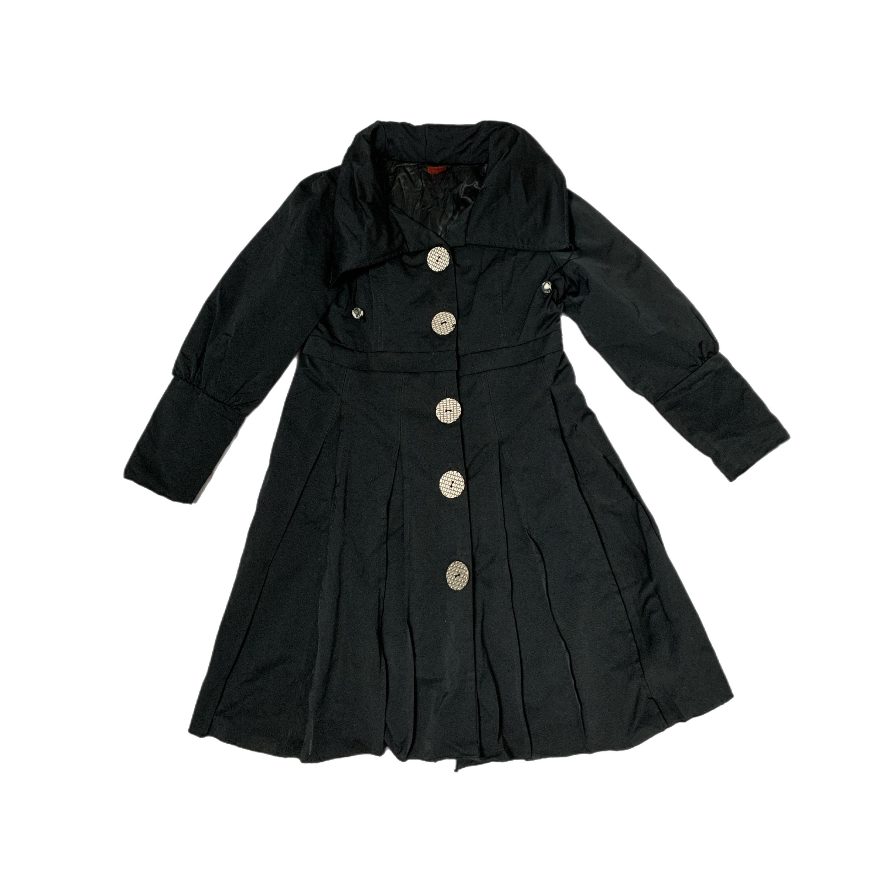 Other Vintage huge Peter Pan collar black padded dress coat Size M / US 6-8 / IT 42-44 - 5 Thumbnail