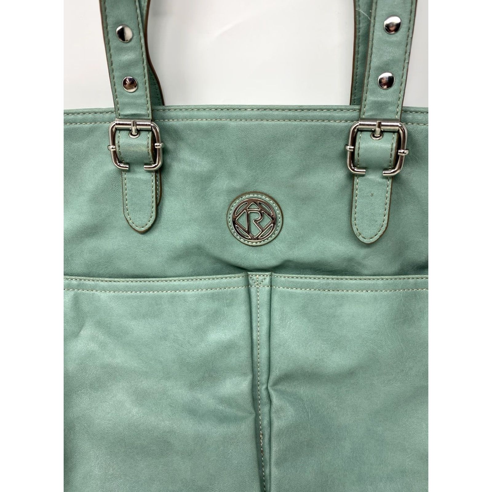 Fossil VINTAGE Fossil Relic Shoulder Handbag Green Vegan Leather Medium Size ONE SIZE - 2 Thumbnail