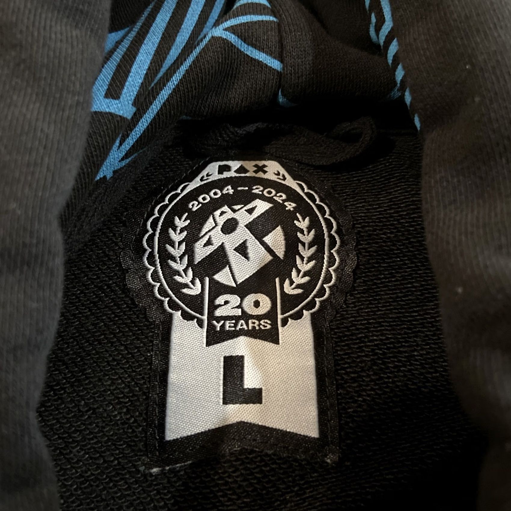 Vintage PAX Hoodie Full Zip Sweatshirt Jacket 2004-2024 Penny Arcade Expo So L Black Cotton Polyester Fleece Graphic Print Pockets Zipper Men Long Sleeve Size US L / EU 52-54 / 3 - 3 Thumbnail