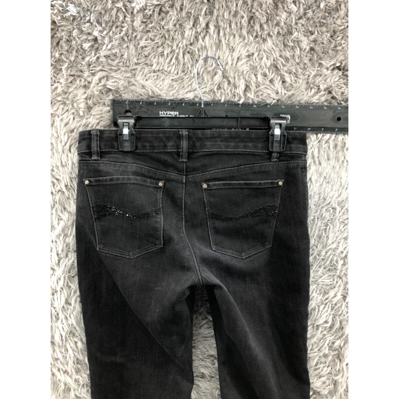 White House Black Market White House Black Market Slim Ankle Jeans Size 8 Womens Dark Wash Black Slimming 5-Pocket Denim Jeans Female Size 30" / US 8 / IT 44 - 6 Thumbnail