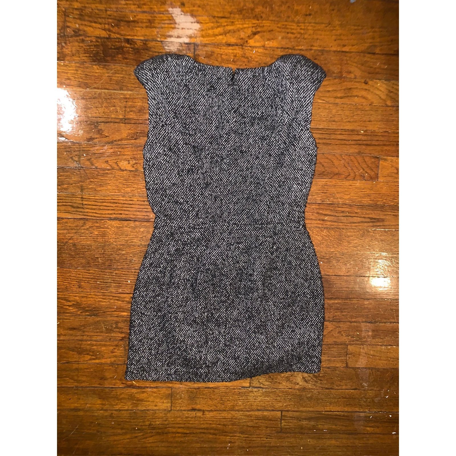 Jennifer Lopez JLO Jennifer Lopez Strapless Tweed Mini Dress 4 Black White Size S / US 4 / IT 40 - 10 Thumbnail