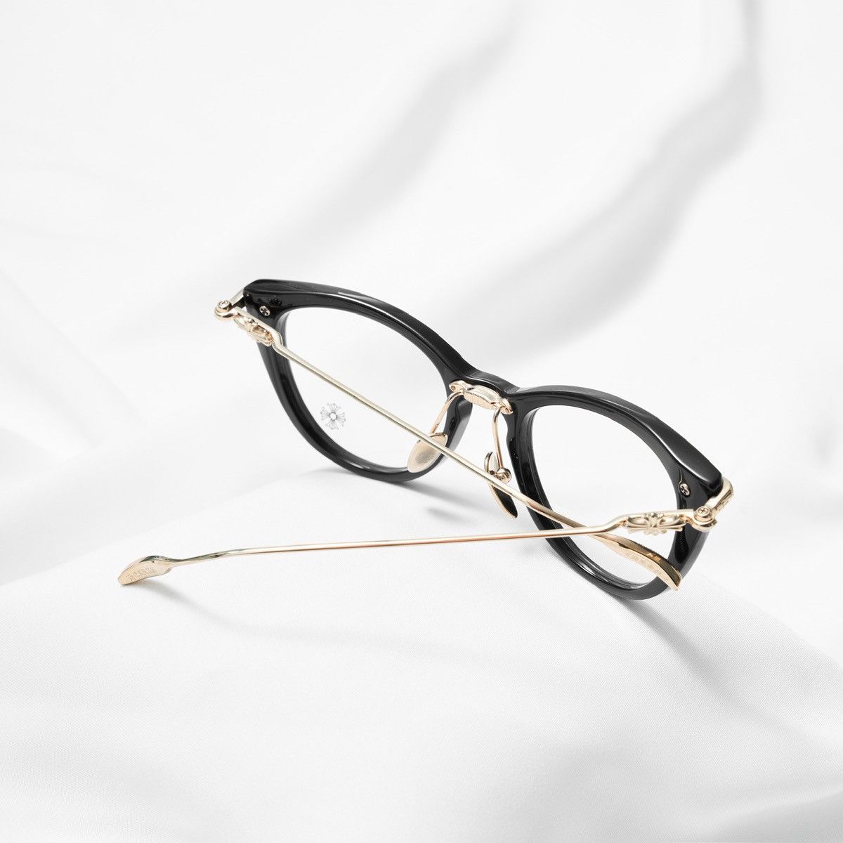 Chrome Hearts CHROME HEARTS NEW LOVER BLACK/GOLD PLATED GLASSES Size ONE SIZE - 7 Thumbnail