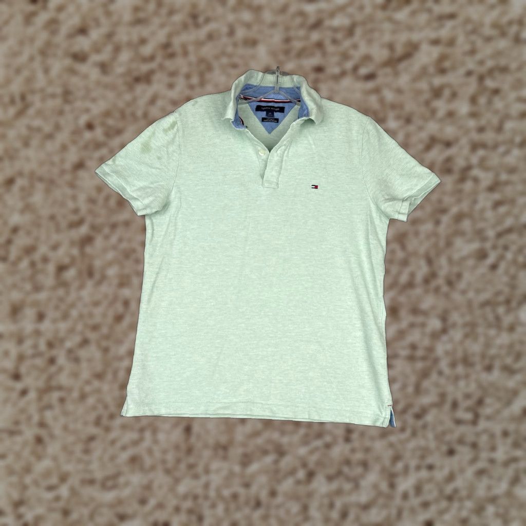 Tommy Hilfiger Tommy Hilfiger Polo Shirt Men Small Green Cotton Slim Read Size US S / EU 44-46 / 1 - 1 Thumbnail