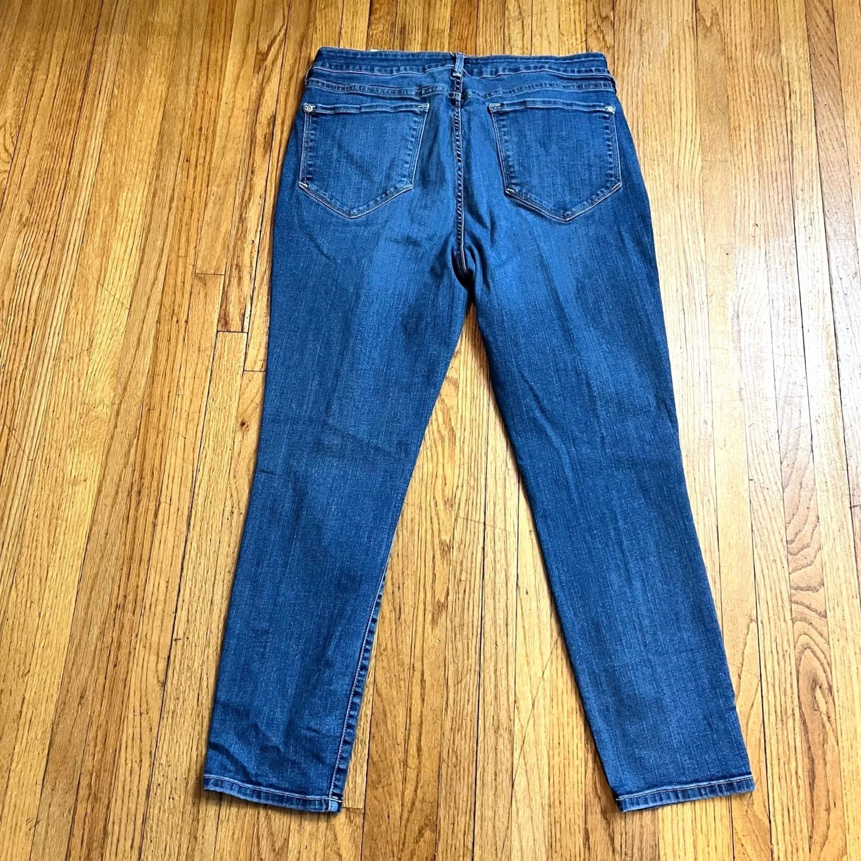 NYDJ NYDJ Jeans Womens 14 Clarissa Ankle High Rise Blue Denim Jeans 34x27 Womens Size 36" / US 14 / IT 50 - 3 Thumbnail