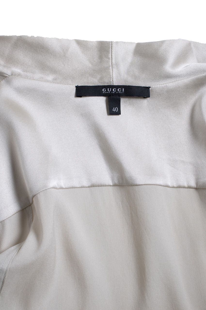 Gucci Gucci, Hysteria beige silk blouse Size XS / US 0-2 / IT 36-38 - 8 Thumbnail
