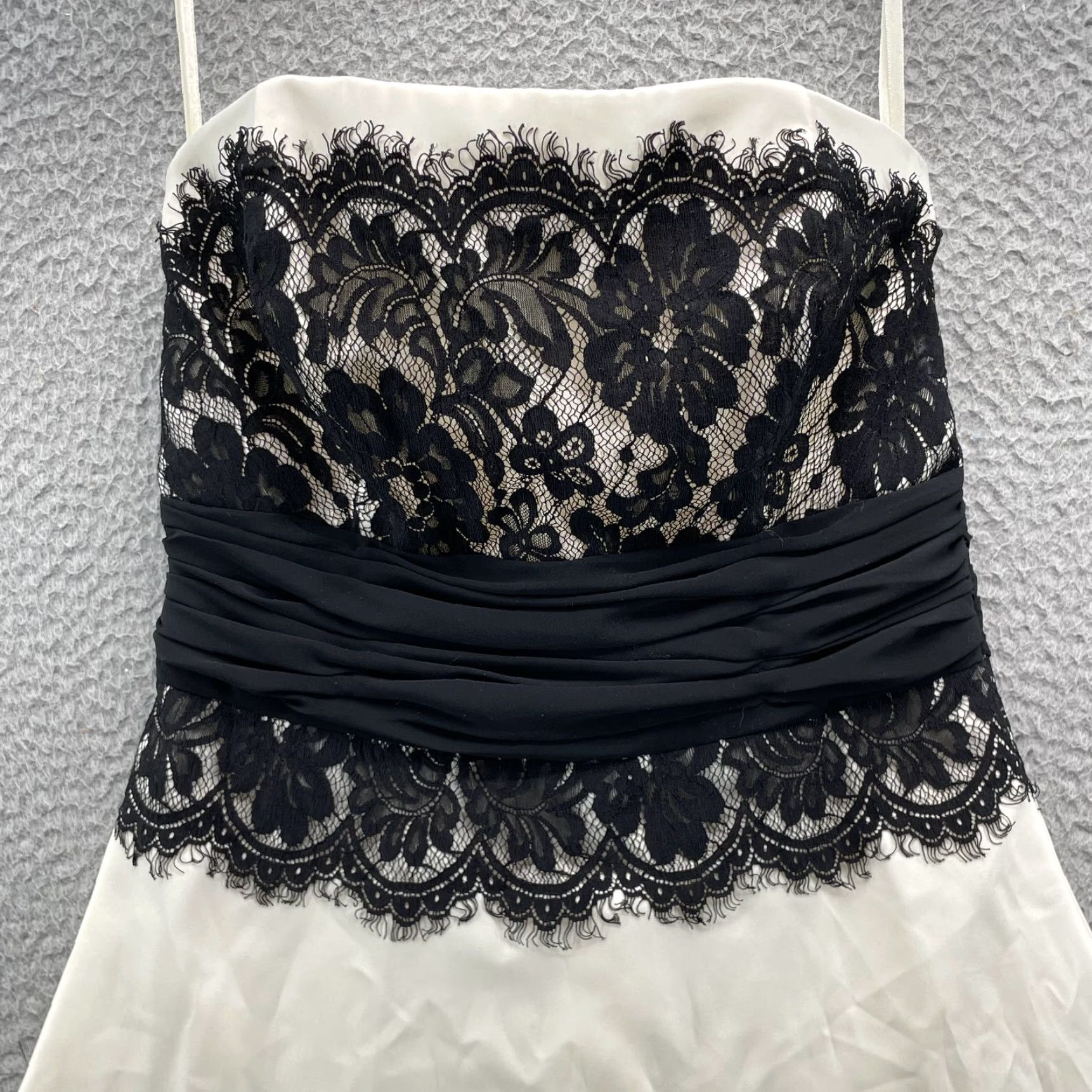 White House Black Market White House Black Market Dress Womens 2 Lace Satin Bow Formal Classic Party Chic Dress Shirt Women 90s Size XS / US 0-2 / IT 36-38 - 4 Thumbnail