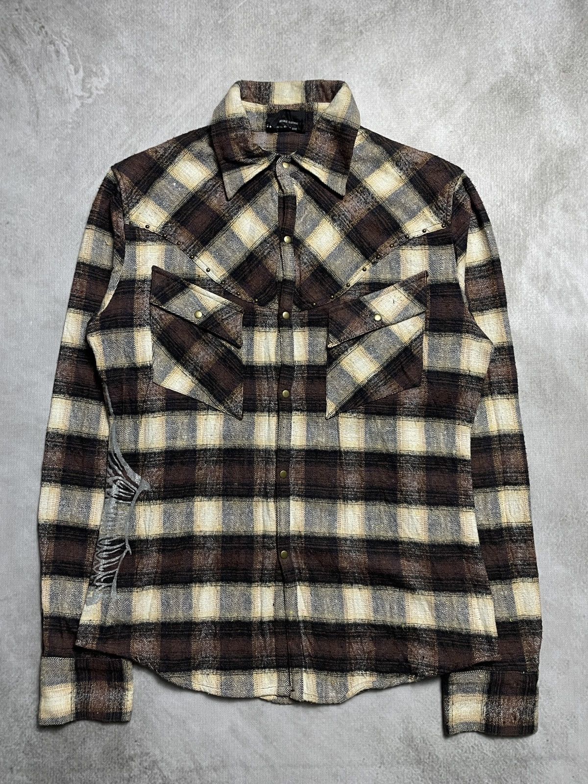 14th Addiction 2000’s Lav - Studded Tribal Shirt Size US M / EU 48-50 / 2 - 1 Thumbnail