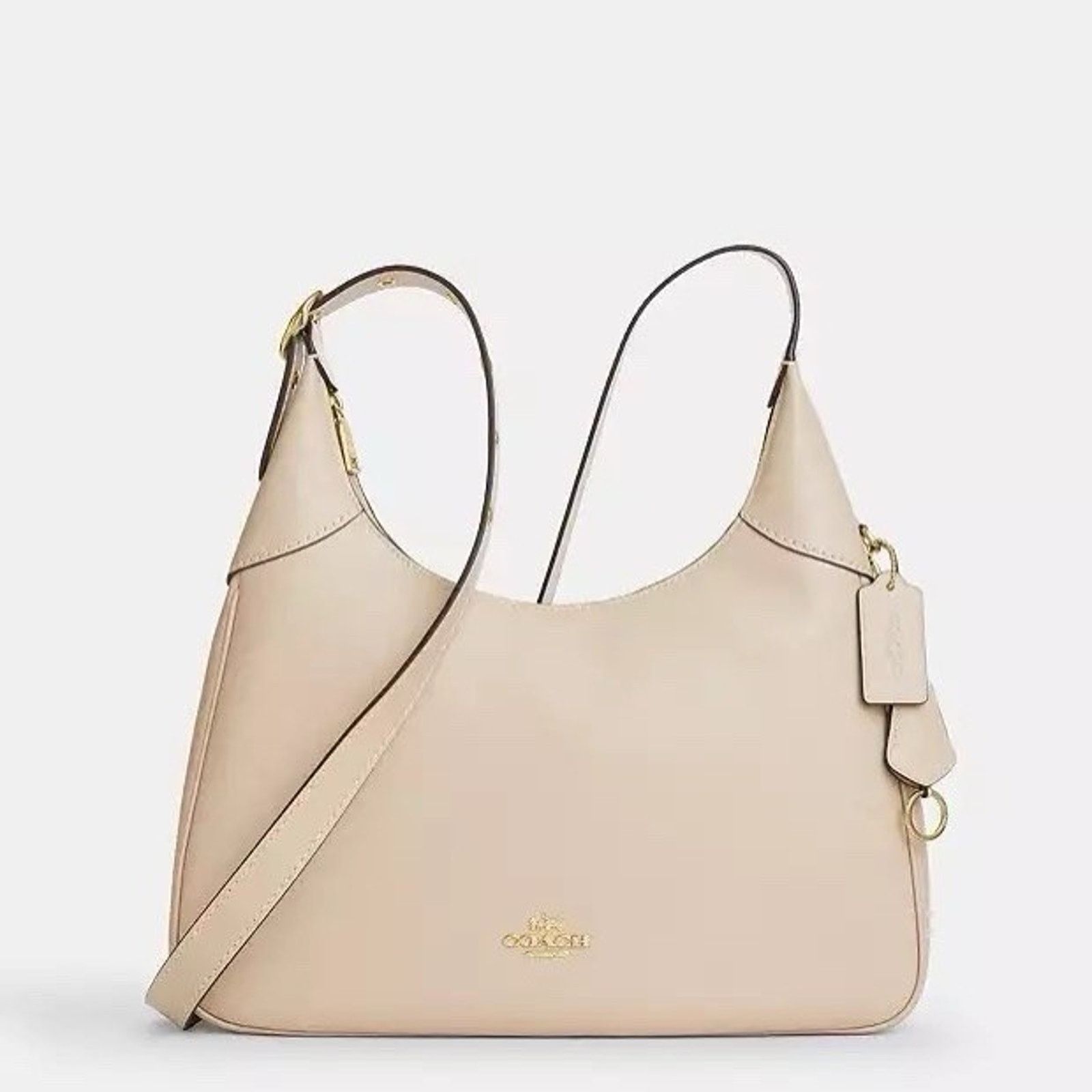 Coach NWT Coach Ella Shoulder Bag Leather CCE48 Im/Oat Size ONE SIZE - 4 Thumbnail