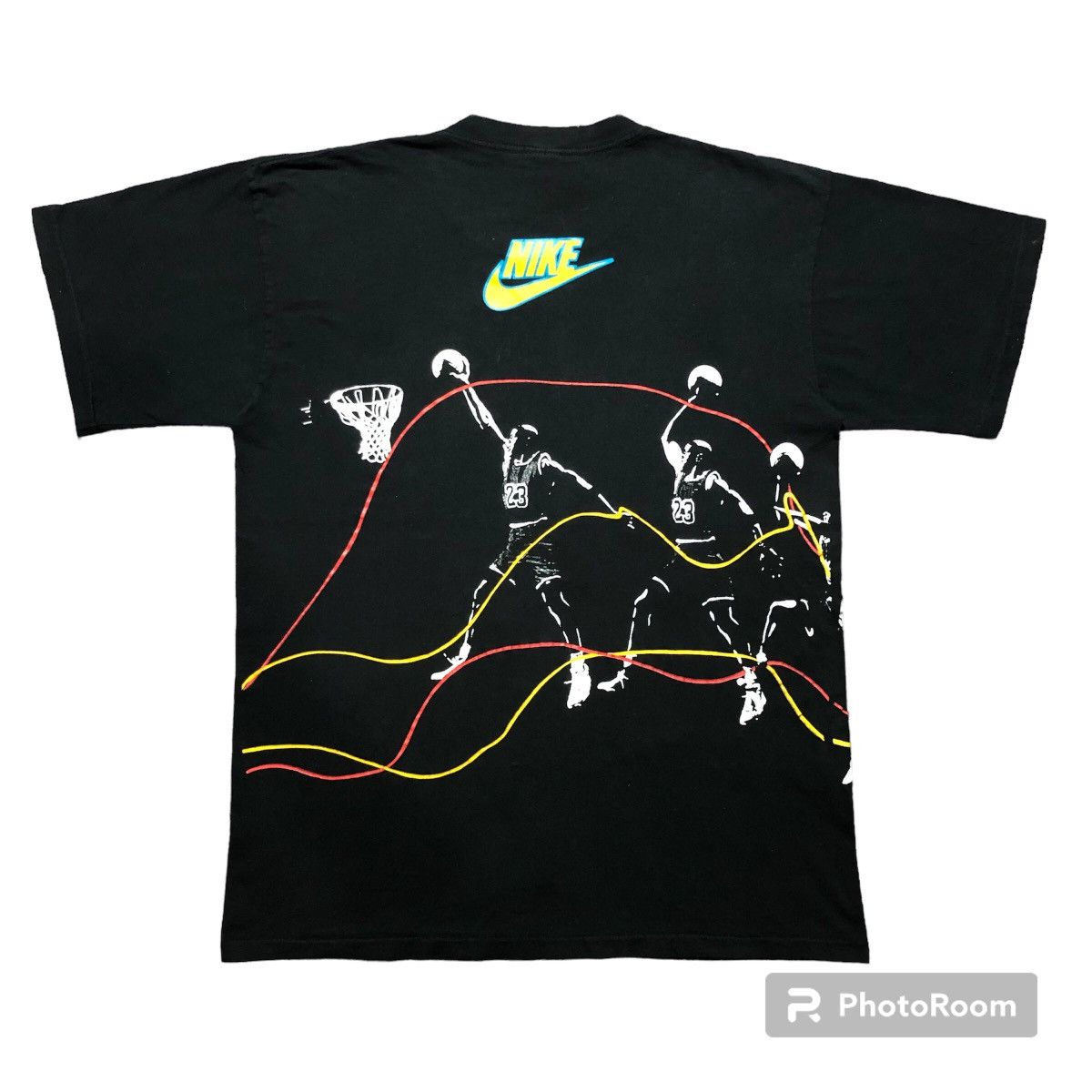 Jordan Brand Rare‼️🔥Vintage Nike Micheal Jordan Overprint T-Shirt Size US M / EU 48-50 / 2 - 2 Thumbnail