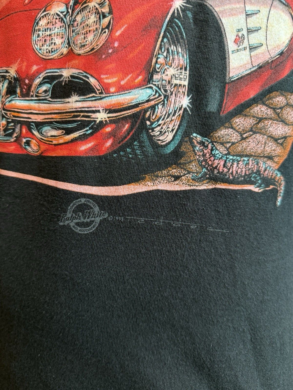 Fruit Of The Loom Vintage American Street US 66 Ralph White Chevrolet Shirt Size US L / EU 52-54 / 3 - 4 Thumbnail