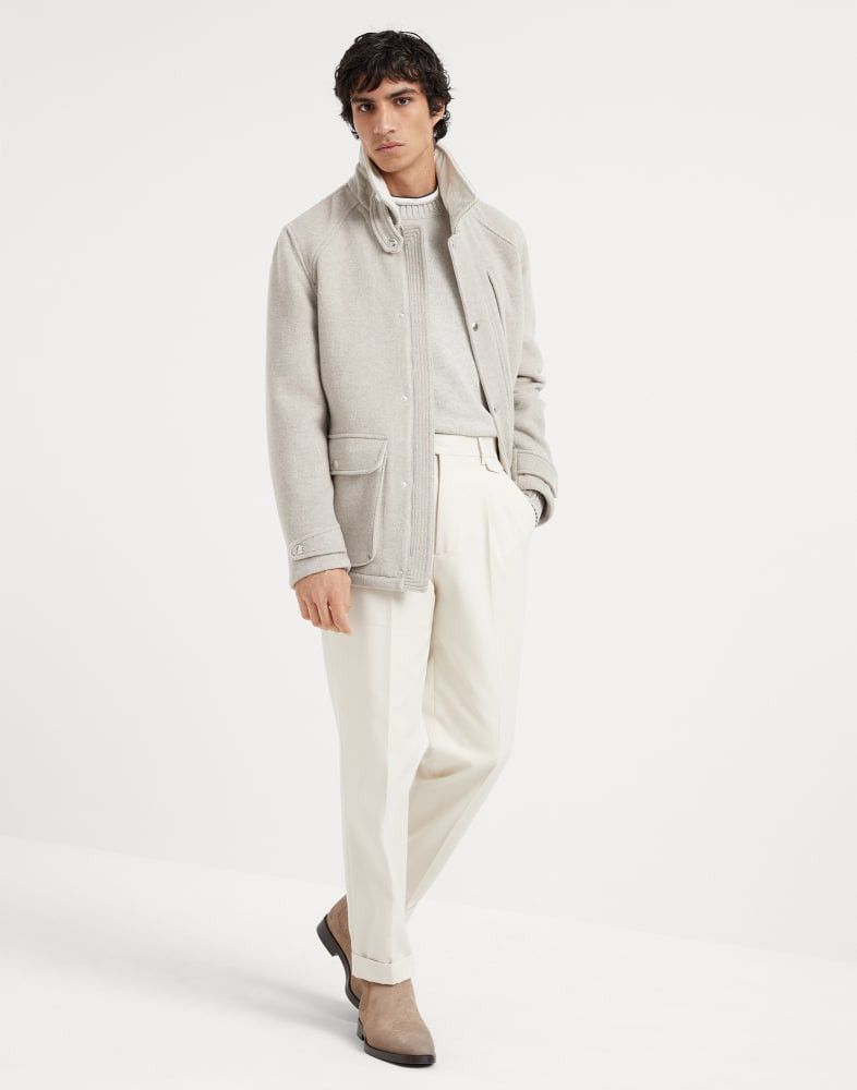 Brunello Cucinelli o1w1db10925 Jacket Water Resistant in Grey Size US M / EU 48-50 / 2 - 3 Thumbnail