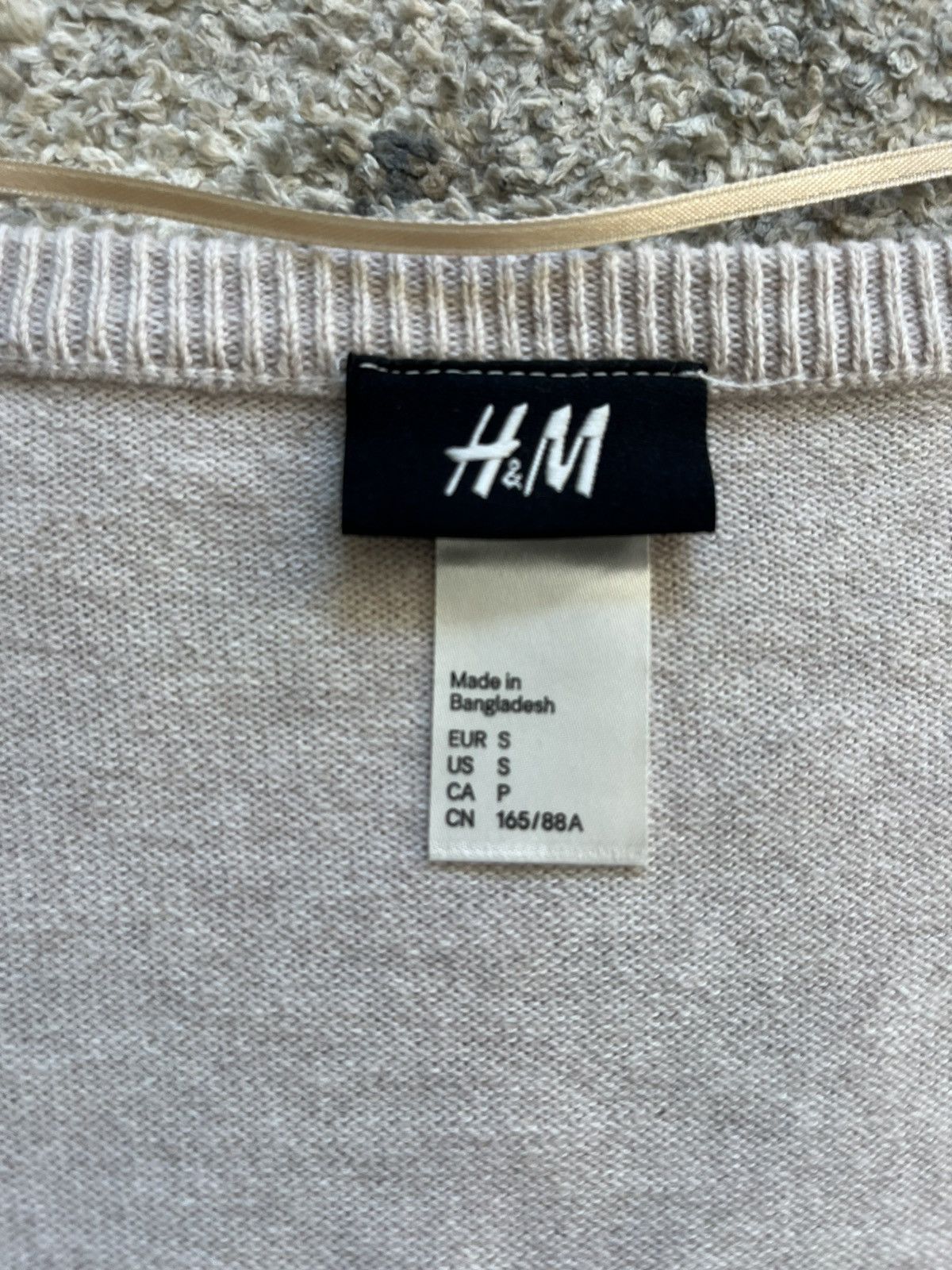 H&M H&M Womens Cardigan Sweater Small Ivory Long Sleeve Size S / US 4 / IT 40 - 3 Thumbnail