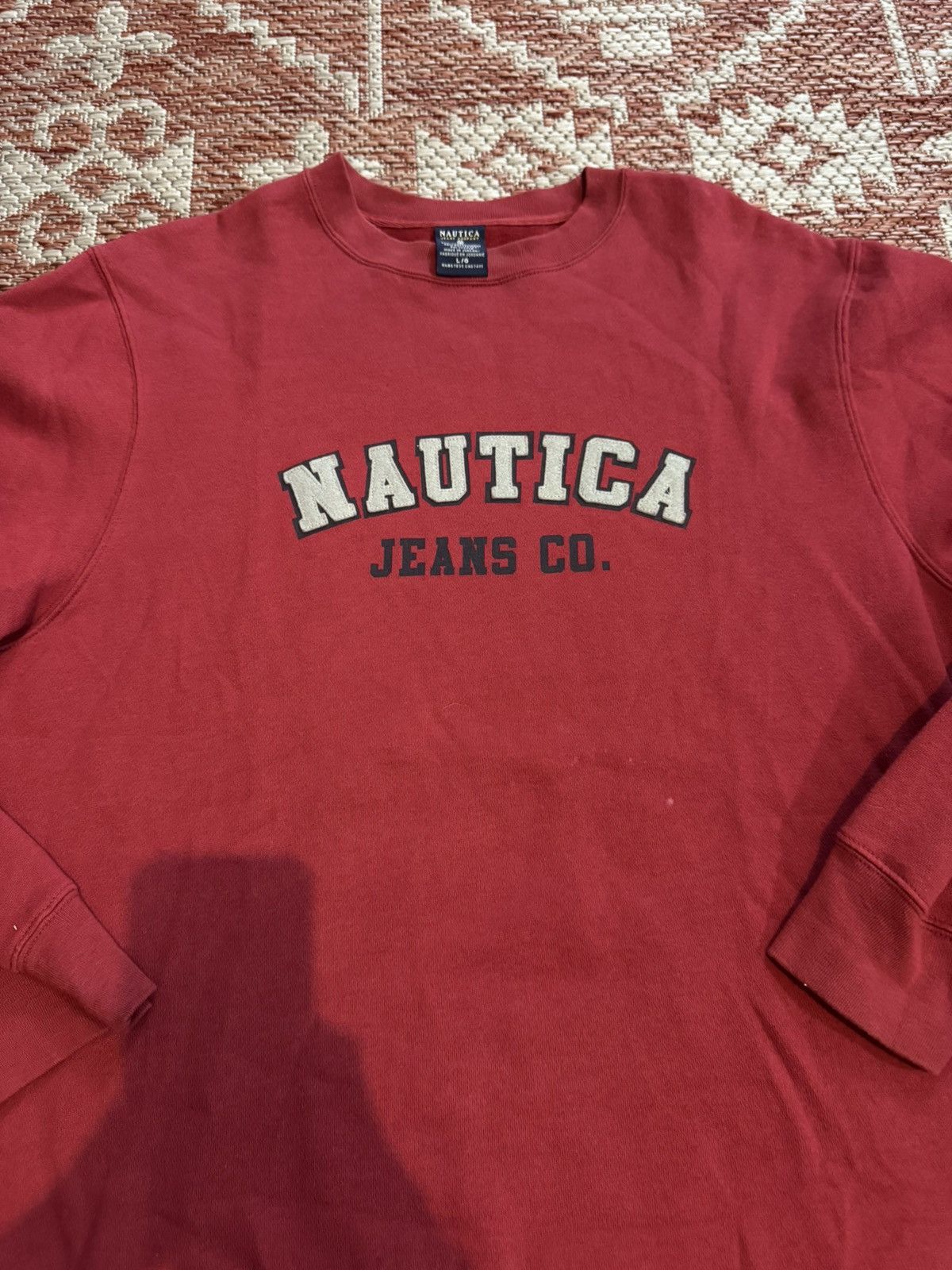 Nautica Nautica Vintage Crewneck Sweater Size Large Red 90s Size US L / EU 52-54 / 3 - 2 Thumbnail
