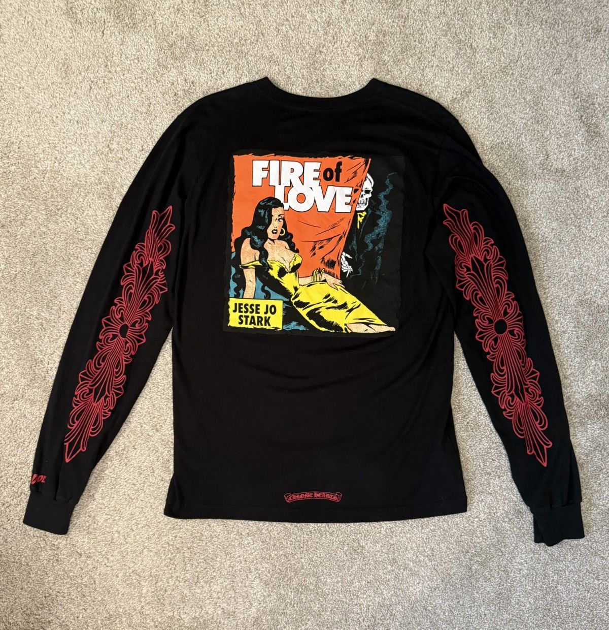Chrome Hearts Chrome Hearts Deadly Doll Fire Of Love Longsleeve T