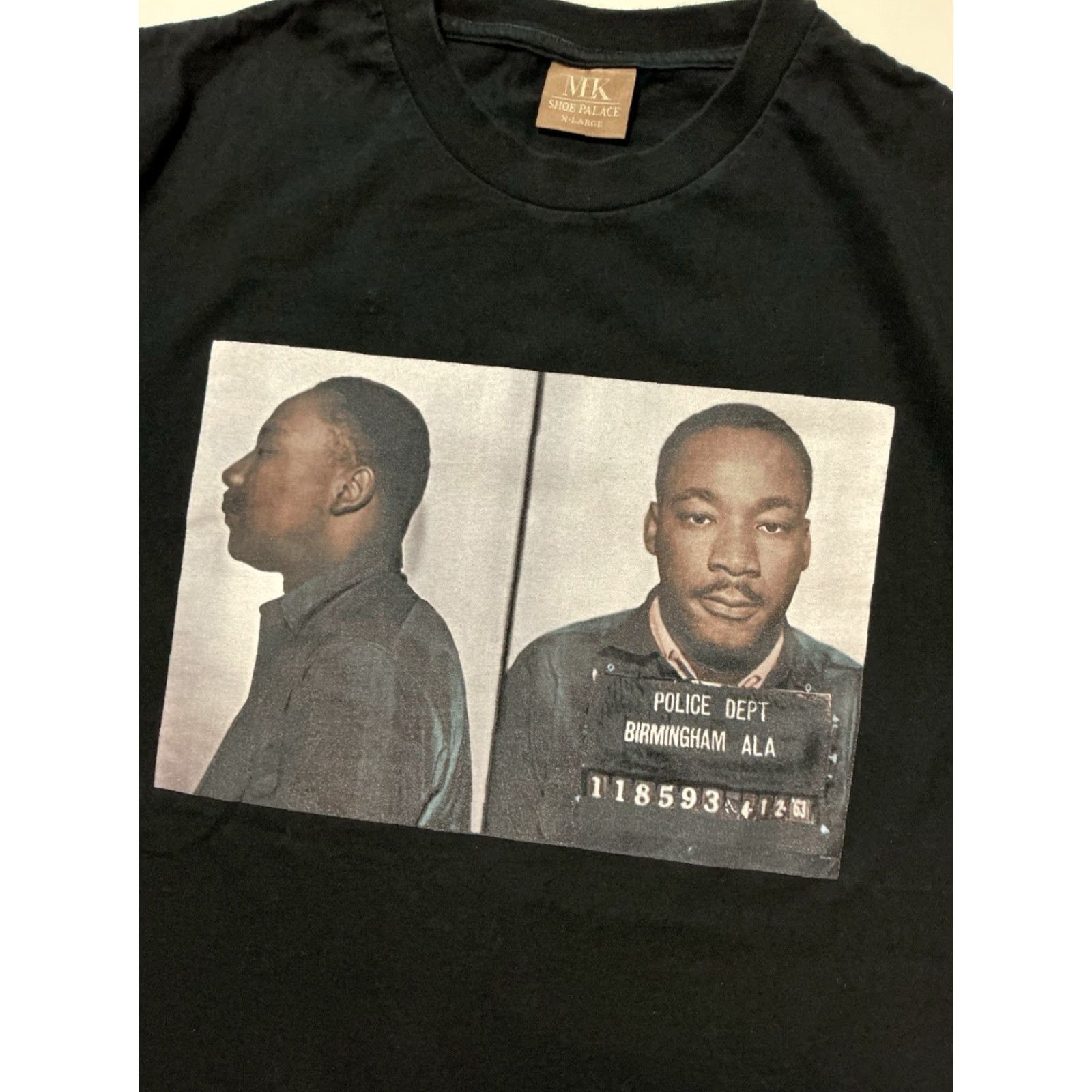 Palace Shoe Palace Shirt Men Large Black Martin Luther King Jr Injustice Anywhere Is A Threat Graphic T-Shirt Size US L / EU 52-54 / 3 - 5 Thumbnail