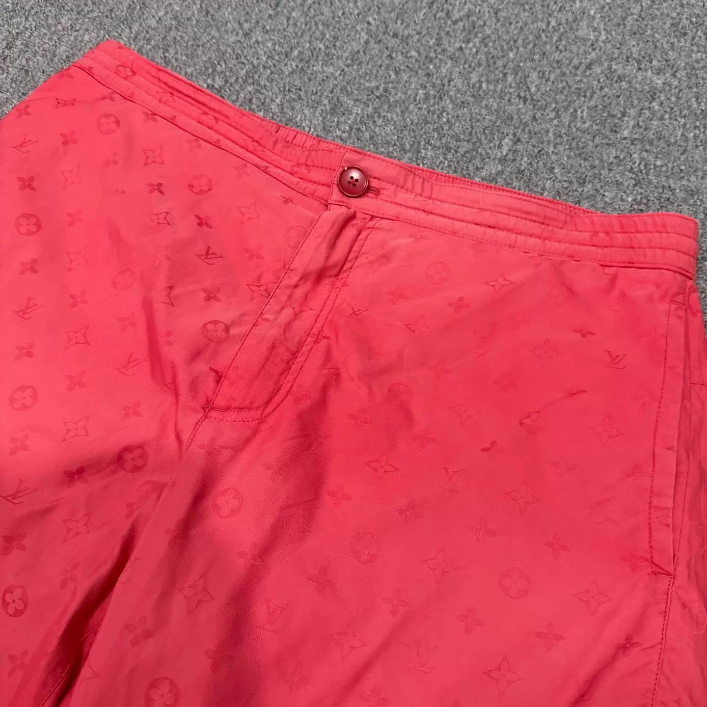 Louis Vuitton LV Pink All Over Monogram Flower Shorts M 95 New Size US 32 / EU 48 - 3 Thumbnail
