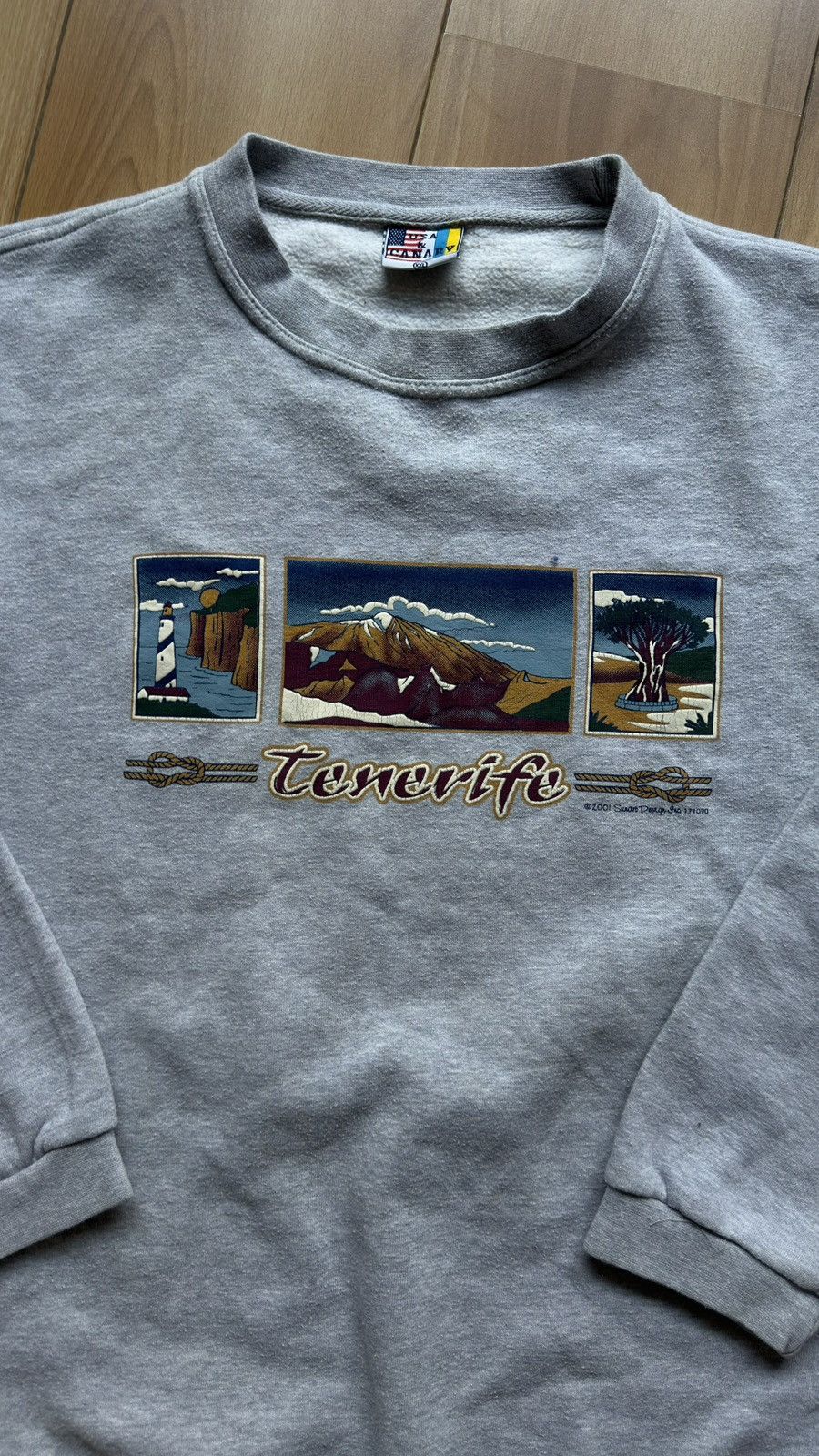 Vintage Vintage gray sweatshirt Canary crewneck Size US XXL / EU 58 / 5 - 6 Thumbnail