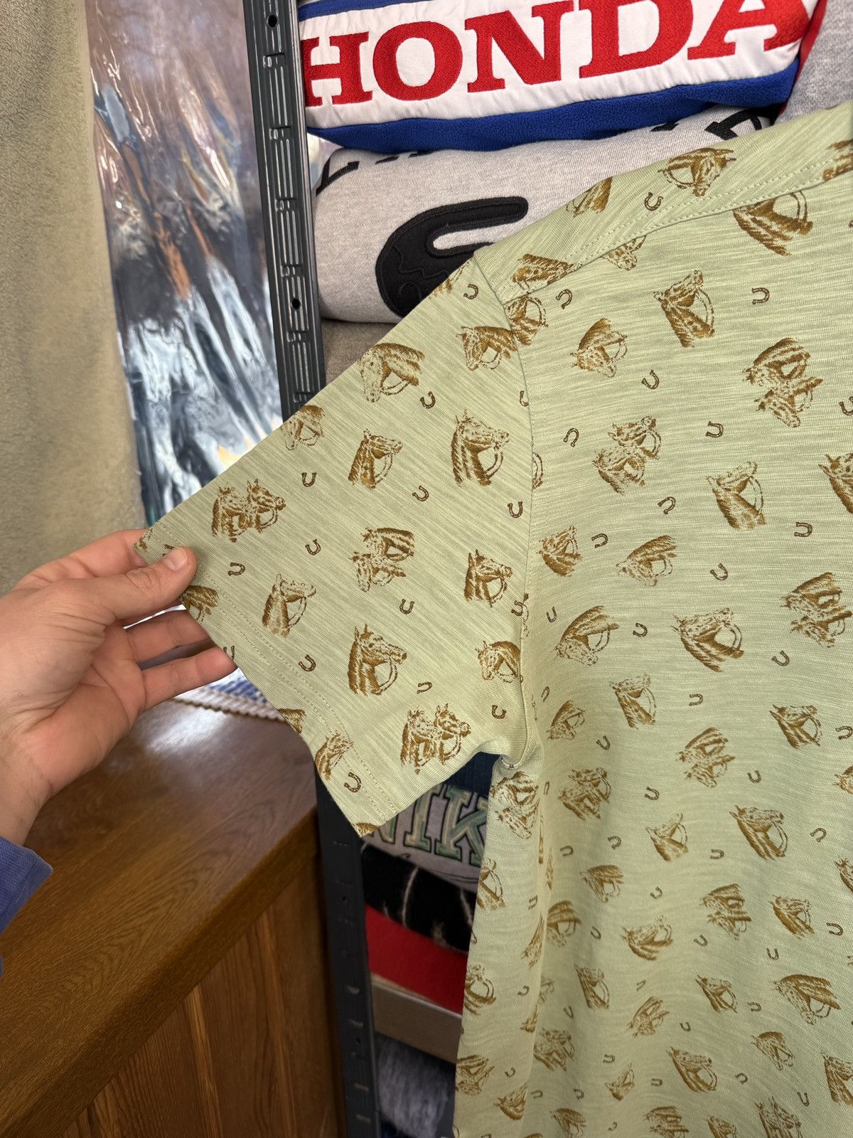 RRL Ralph Lauren Rare ! RRL Double Tee Polo Ralph Lauren RL Over Print Size US L / EU 52-54 / 3 - 6 Thumbnail