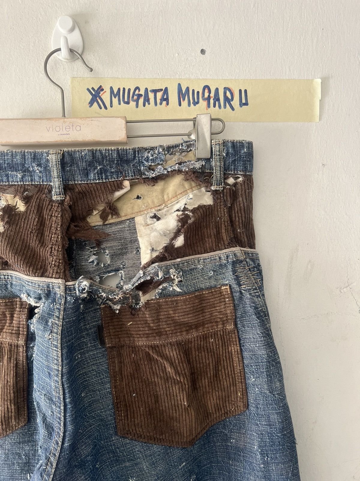 4GSELLER × Japanese Brand SUPER THRASHED🔥SCANNER JAPAN RIPPED DENIM Size US 34 / EU 50 - 12 Thumbnail