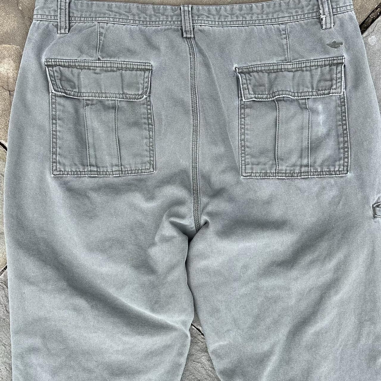 Dockers Y2K Pale Olive Green Canvas Utility Work Pants Size US 36 / EU 52 - 5 Thumbnail