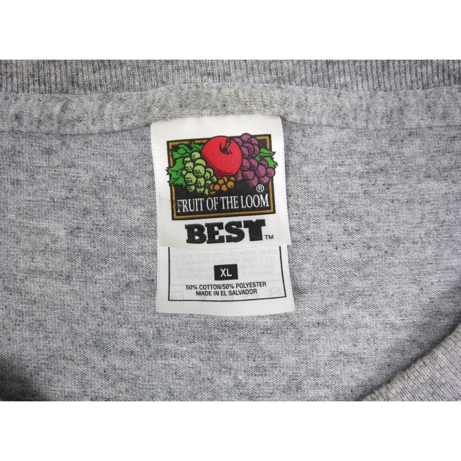 Fruit Of The Loom Vintage Fruit of the Loom Beer Shirt Mens XL Gray Graphic Print 90s Funny Embroidery Crew Neck Short Sleeve T-Shirt Size US XL / EU 56 / 4 - 5 Thumbnail