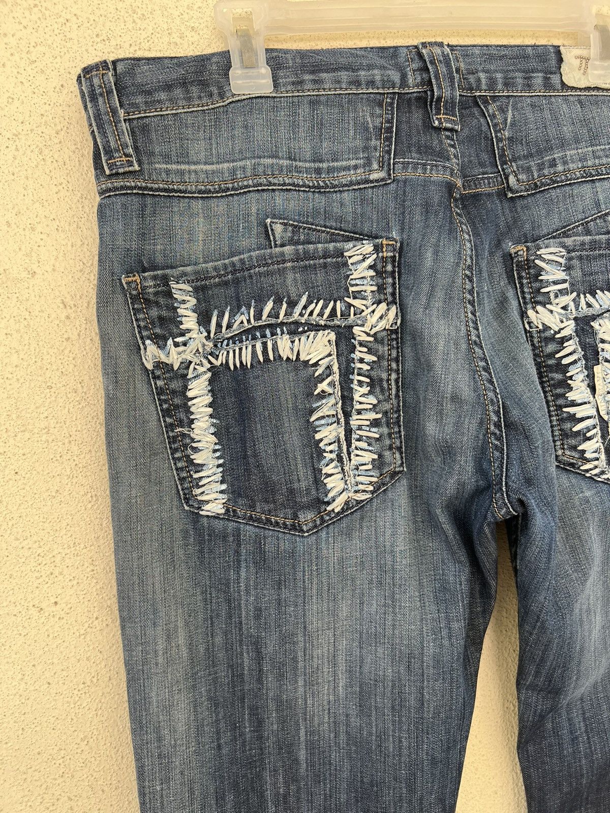 Jimmy Taverniti Vintage Taverniti So Jeans James 19 Fade Blue Denim Flare Size US 36 / EU 52 - 14 Thumbnail