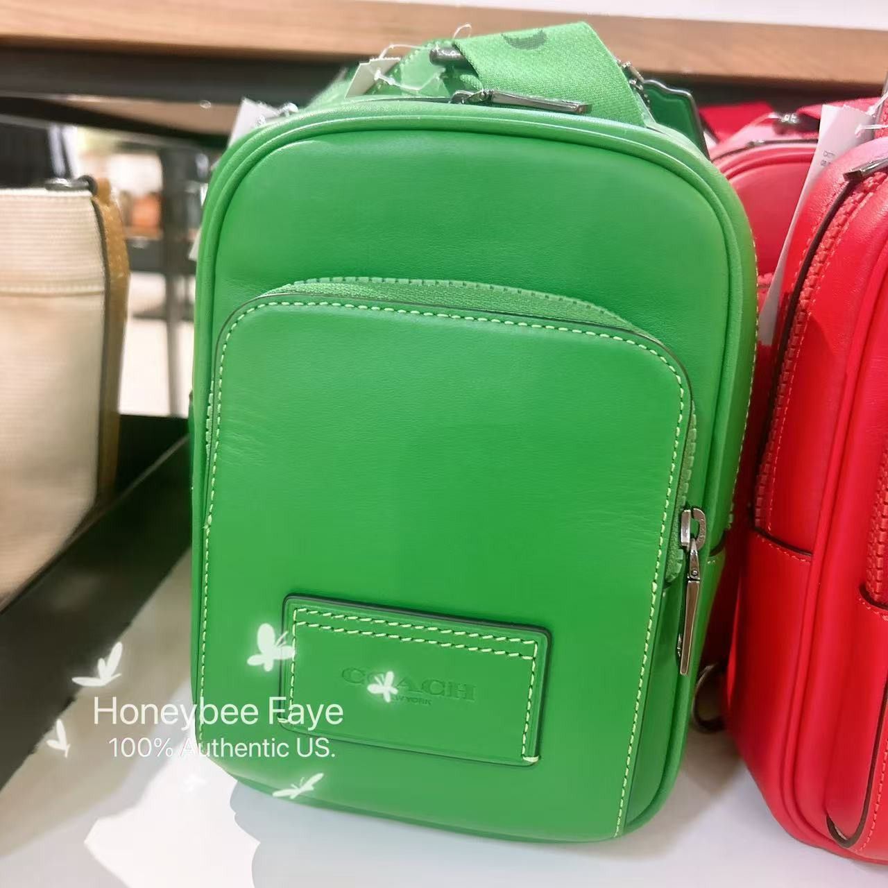 Coach Racer Sling Pack CX071 Kelly Size ONE SIZE - 1 Thumbnail