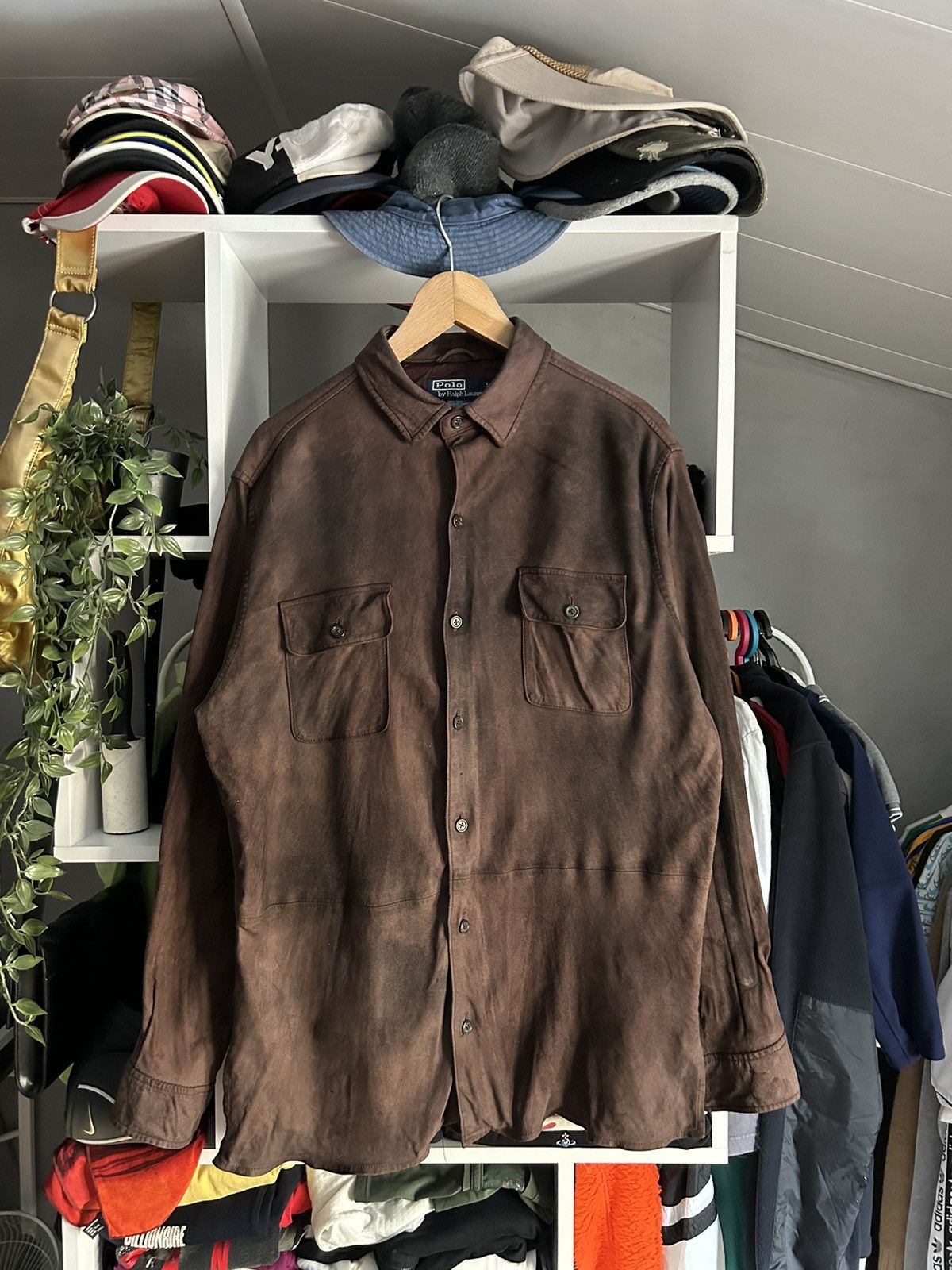 Leather × Polo Ralph Lauren × Vintage Vintage Polo Ralph Lauren leather shirt Size US L / EU 52-54 / 3 - 1 Thumbnail