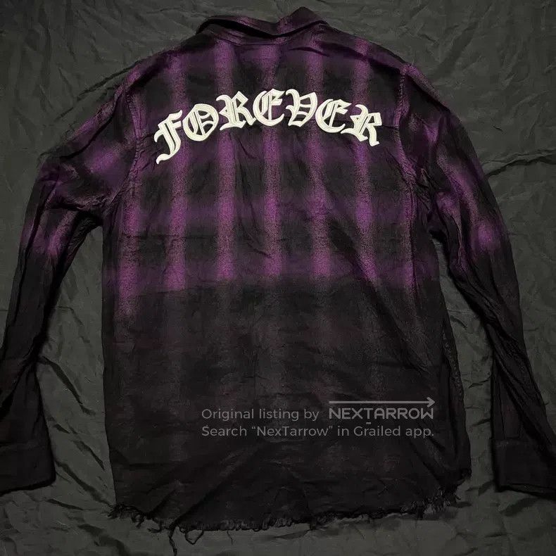 Amiri Amiri Purple Sanskrit shirt Size US M / EU 48-50 / 2 - 1 Thumbnail