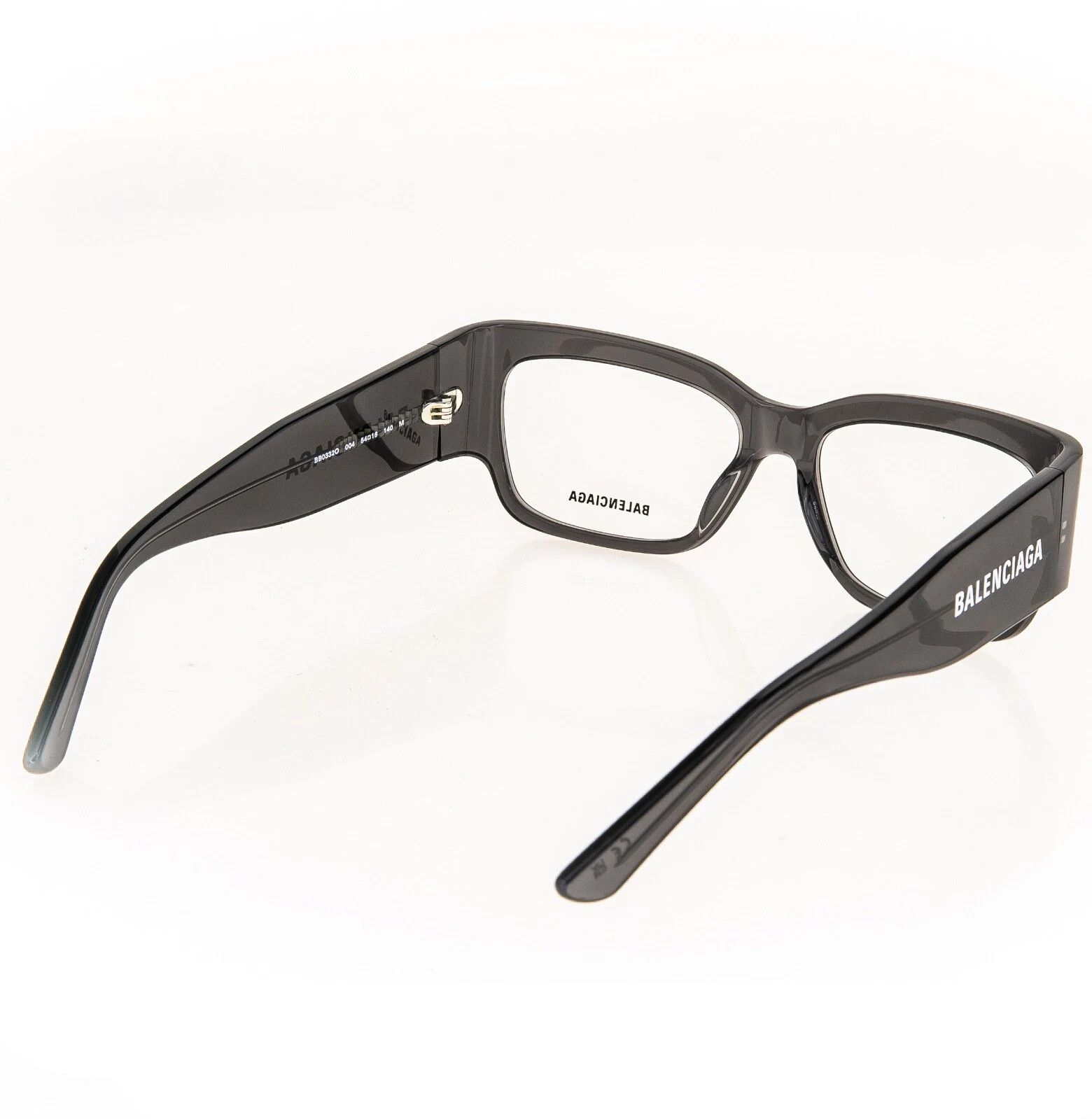 Balenciaga BALENCIAGA 0332 Gray Bold Logo Eyeglasses 54mm GG0332O 004 Size ONE SIZE - 3 Thumbnail