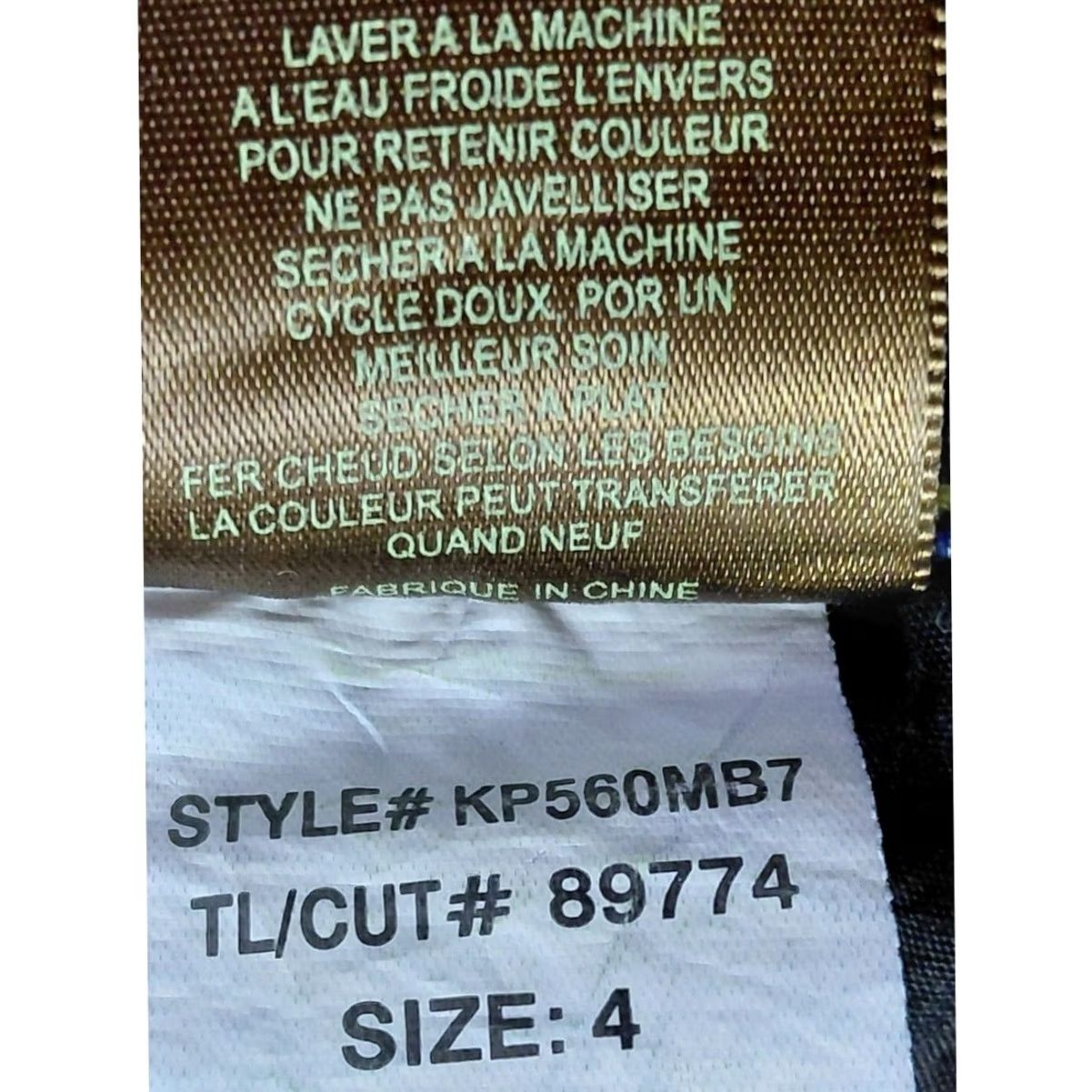 Vintage KUT from the Kloth Stevie Straight Leg Jeans Size 4 Solid Denim KP560MB7 Size 27" / US 4 / IT 40 - 6 Thumbnail