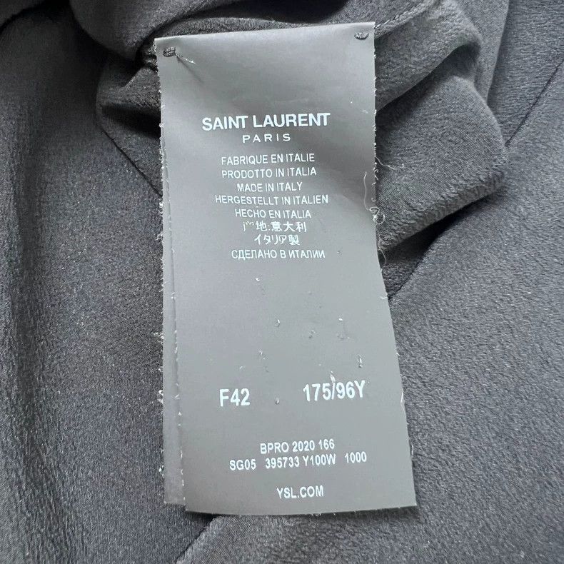 Saint Laurent Paris Saint laurent paris 0 FW Darth Vader basic mulberry silk sh Size M / US 6-8 / IT 42-44 - 5 Thumbnail