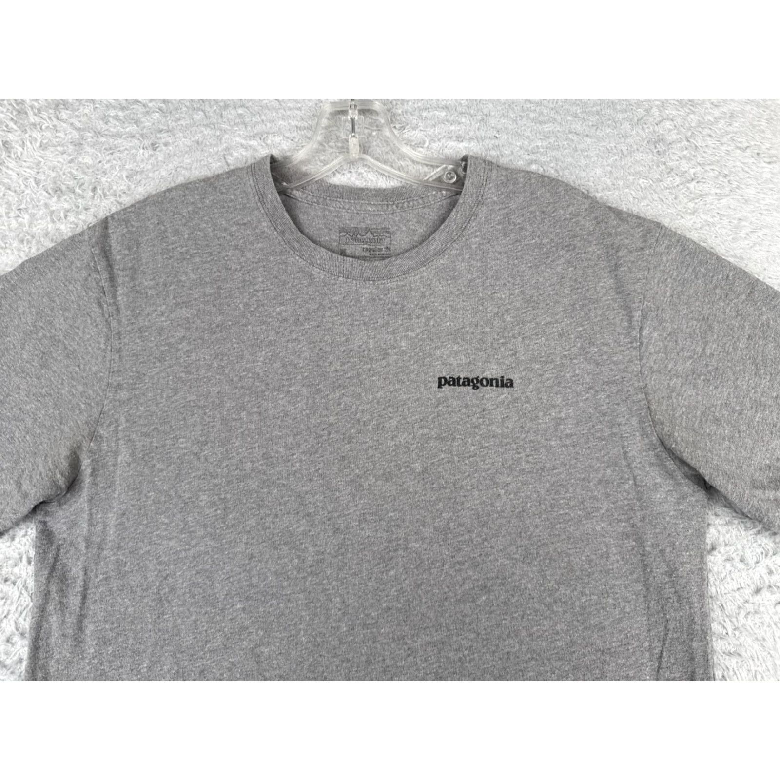 Patagonia Patagonia Shirt Men's Gray Cotton Short Sleeve Crew Neck Logo T-Shirt All Seasons Regular Fit Vintage No Size US M / EU 48-50 / 2 - 4 Thumbnail