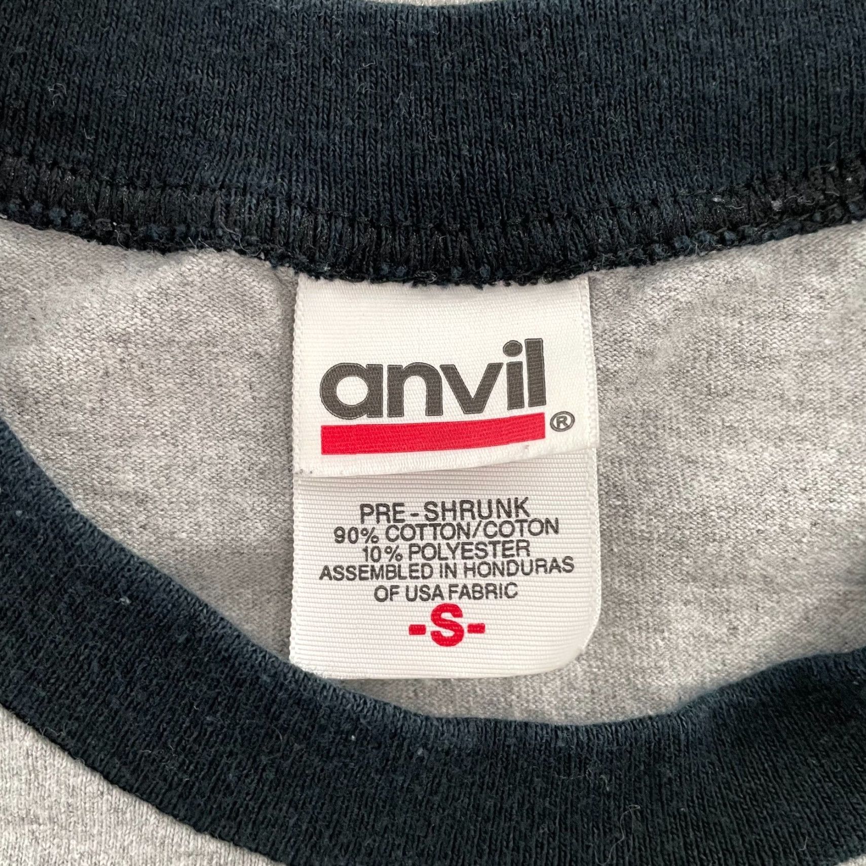Anvil Jersey Boys Shirt Adult Small Gray Black Raglan Broadway Musical Theater Mens S Size US S / EU 44-46 / 1 - 4 Thumbnail